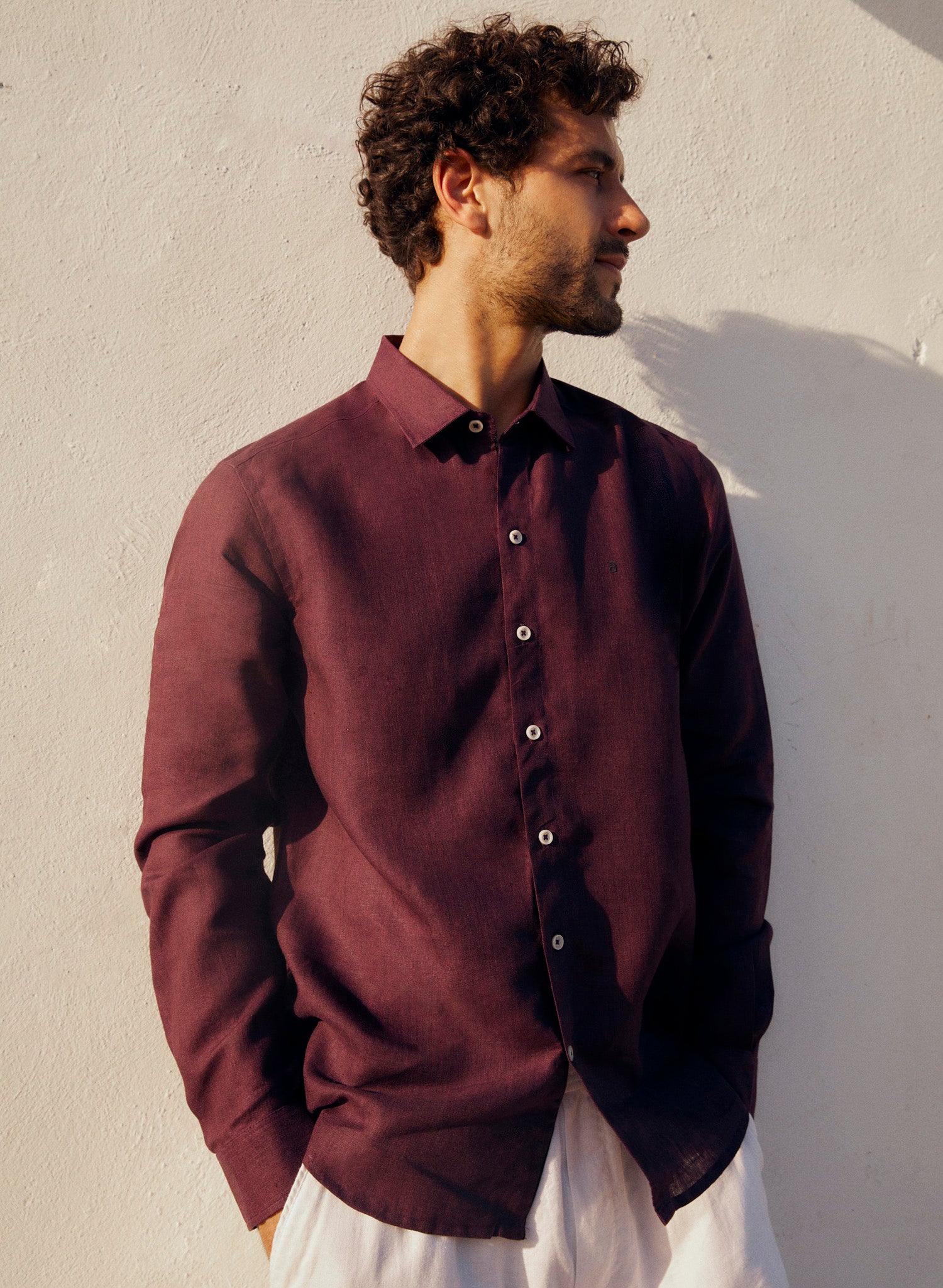 Camisa manga larga 100% Lino Balem