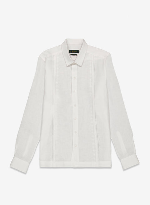 Guayabera manga larga Lino Algodón Cronus SF
