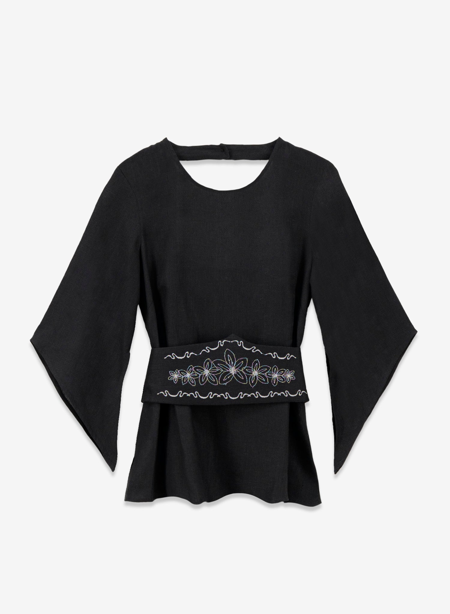 Blusa manga Tres Cuartos 100% Lino Acuario