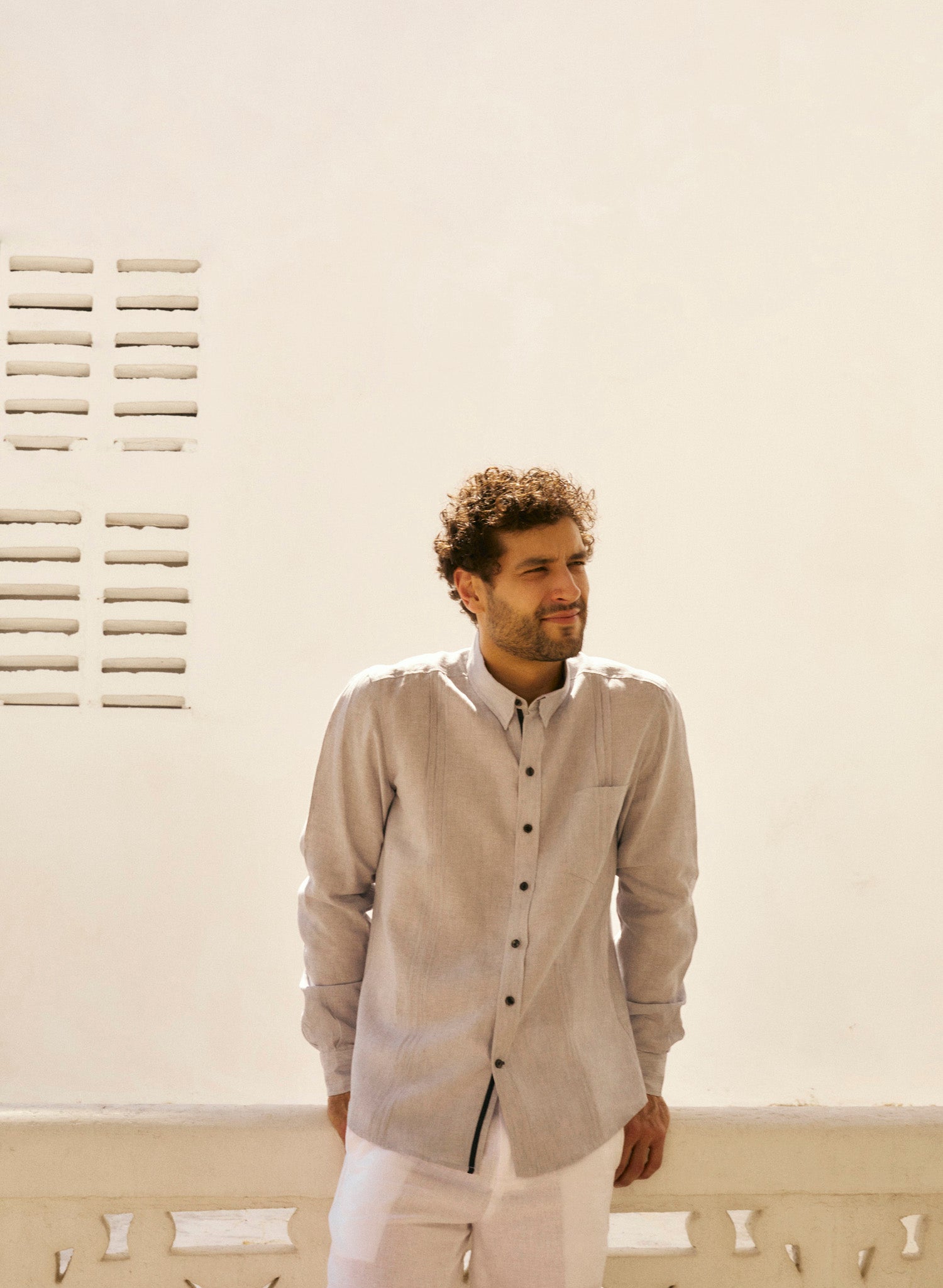 Camisa manga larga 100% Lino Jeff