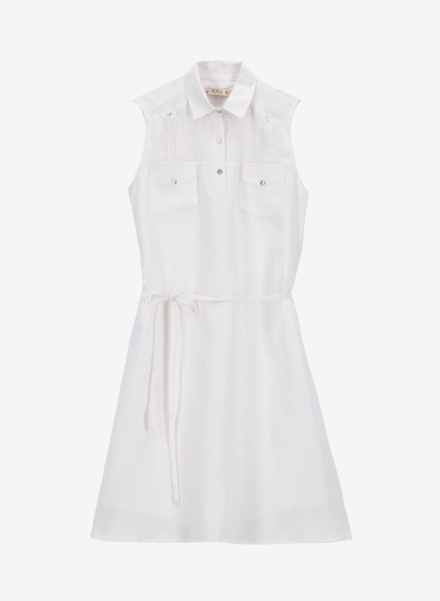Vestido corto 100% Lino Dunya