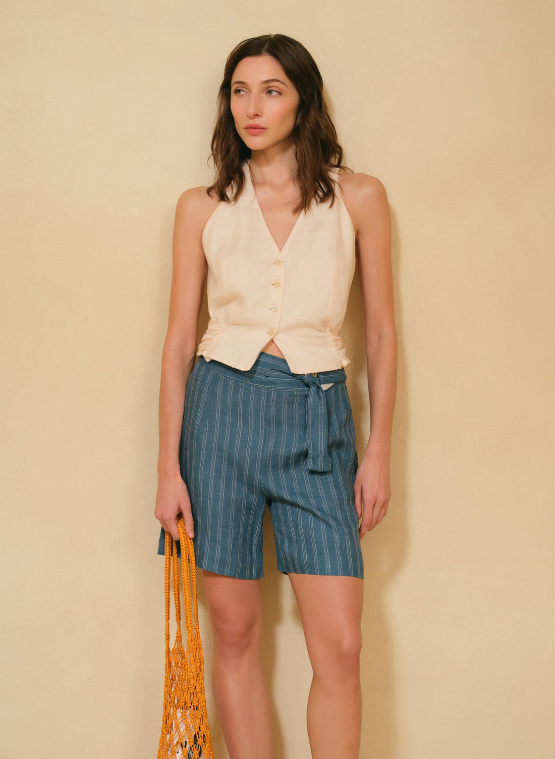 Short 100% Lino Bogaria