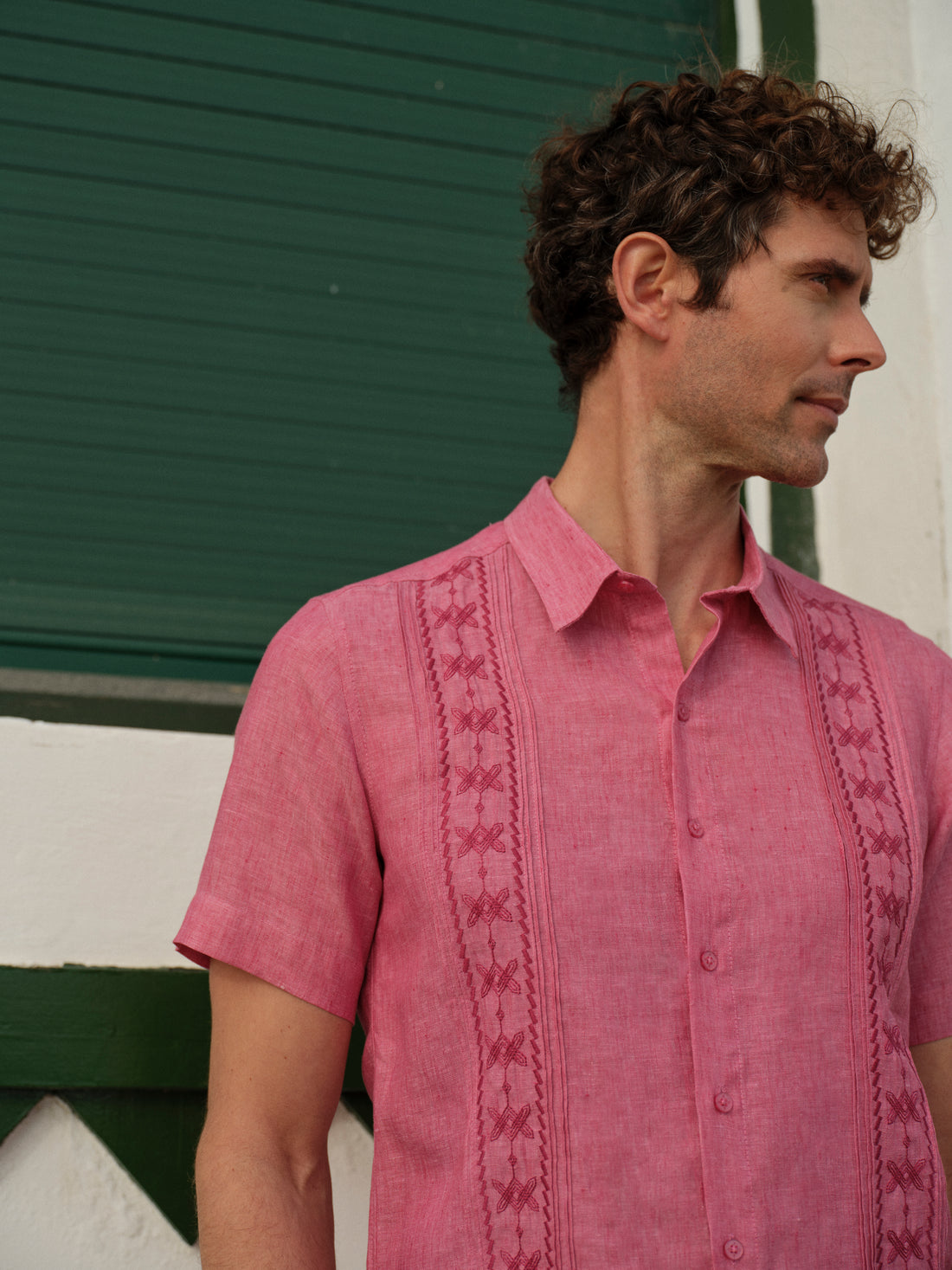 Guayabera manga corta 100% Lino Fonz