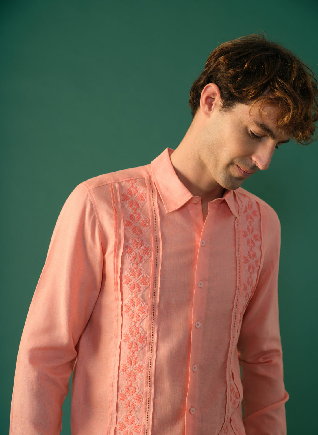 Camisa Guayabera 100% Lino Douglas