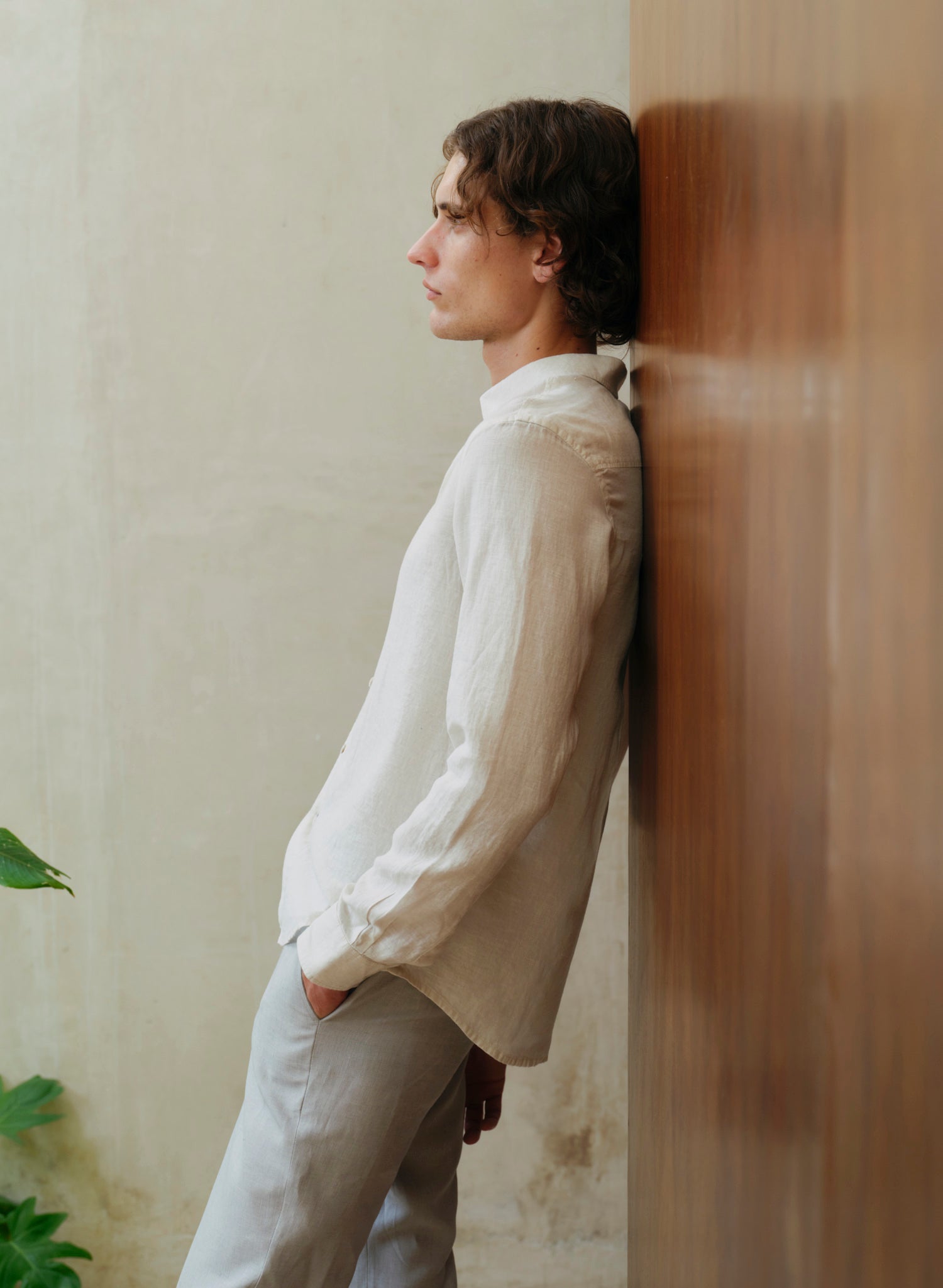 Camisa manga larga Lino Algodón Balem