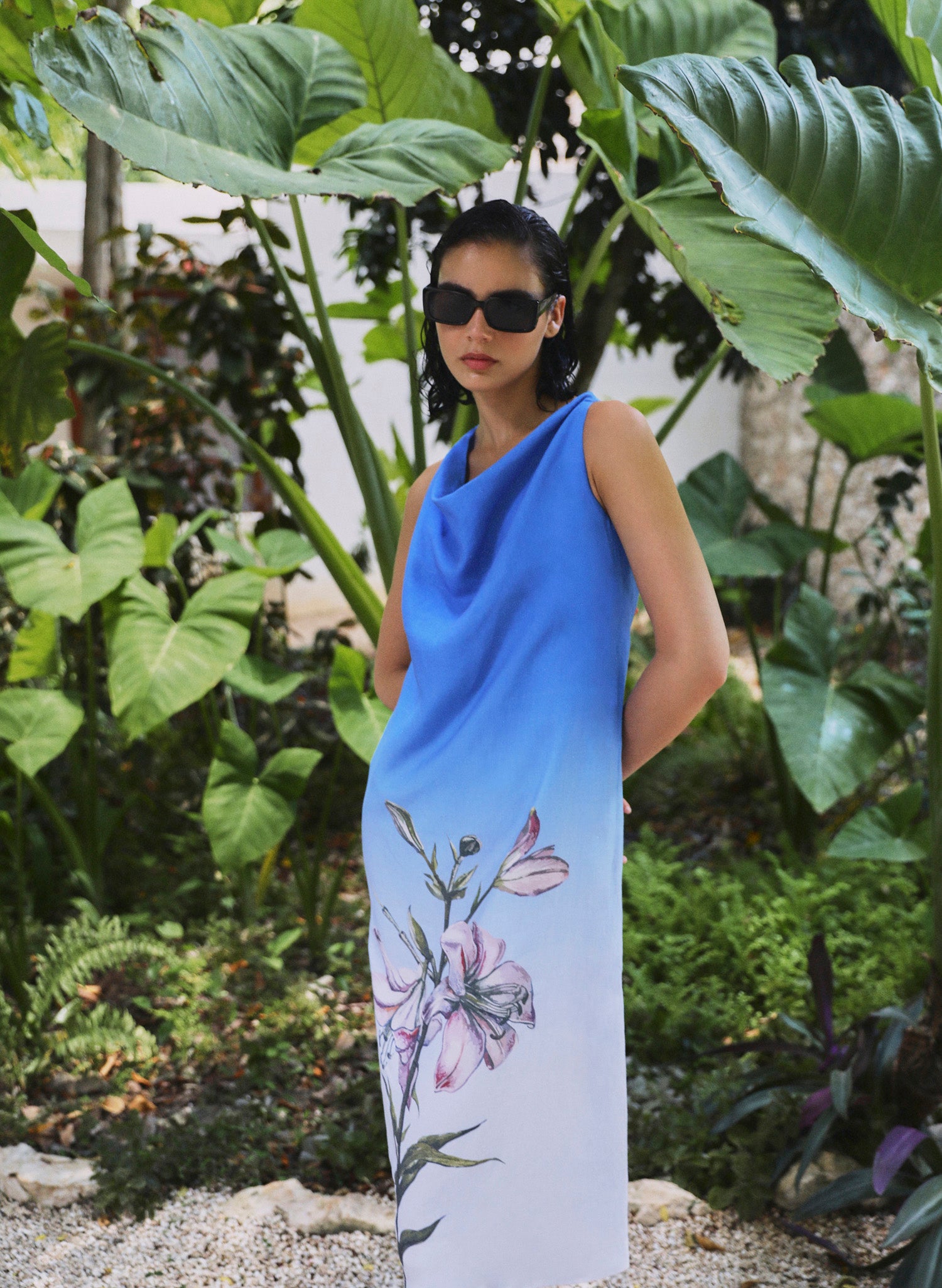 Vestido Midi 100% Lino Hakeana
