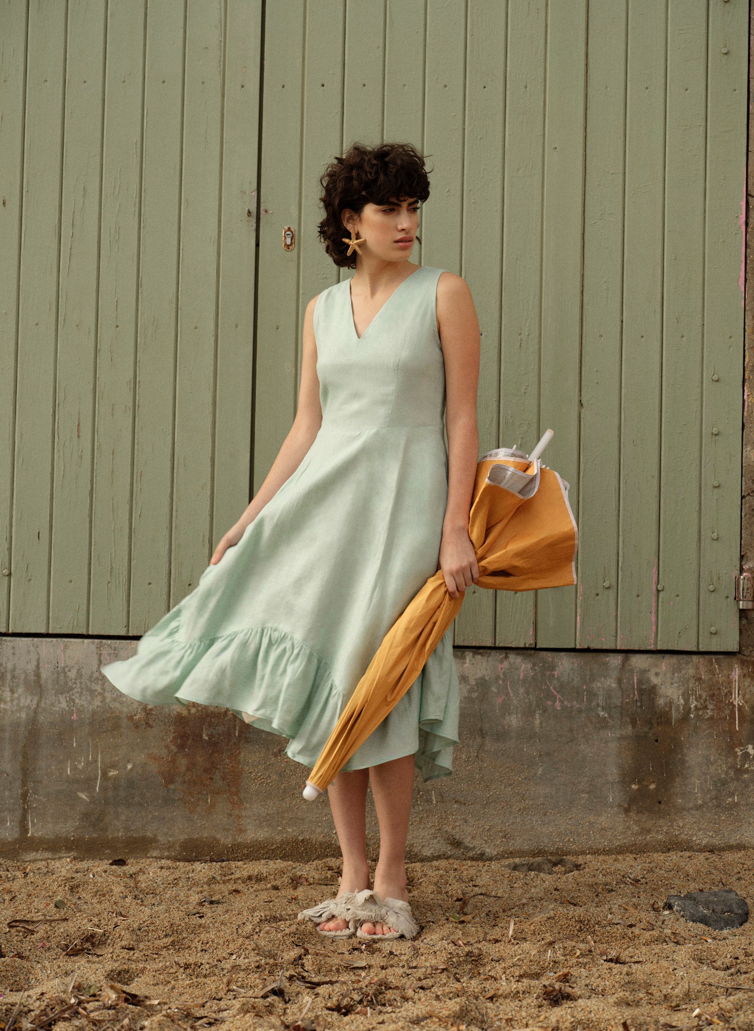 Vestido Midi 100% Lino Jessma
