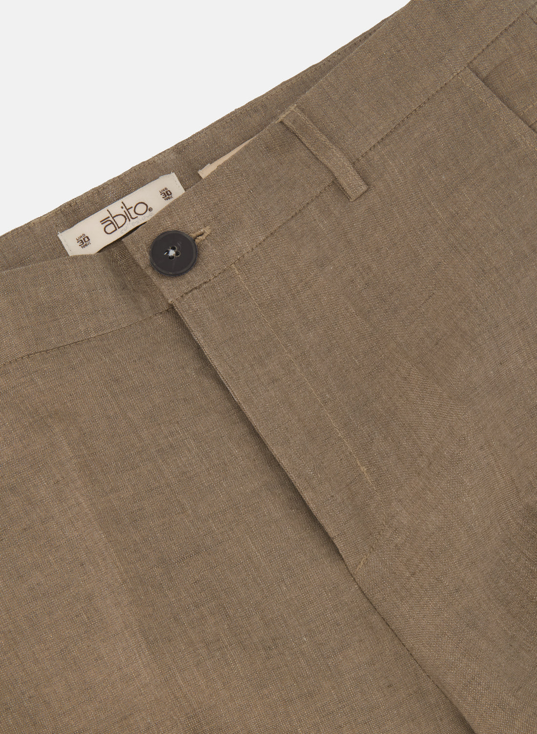Pantalón Básico 100% Lino Slim Fit Coffe