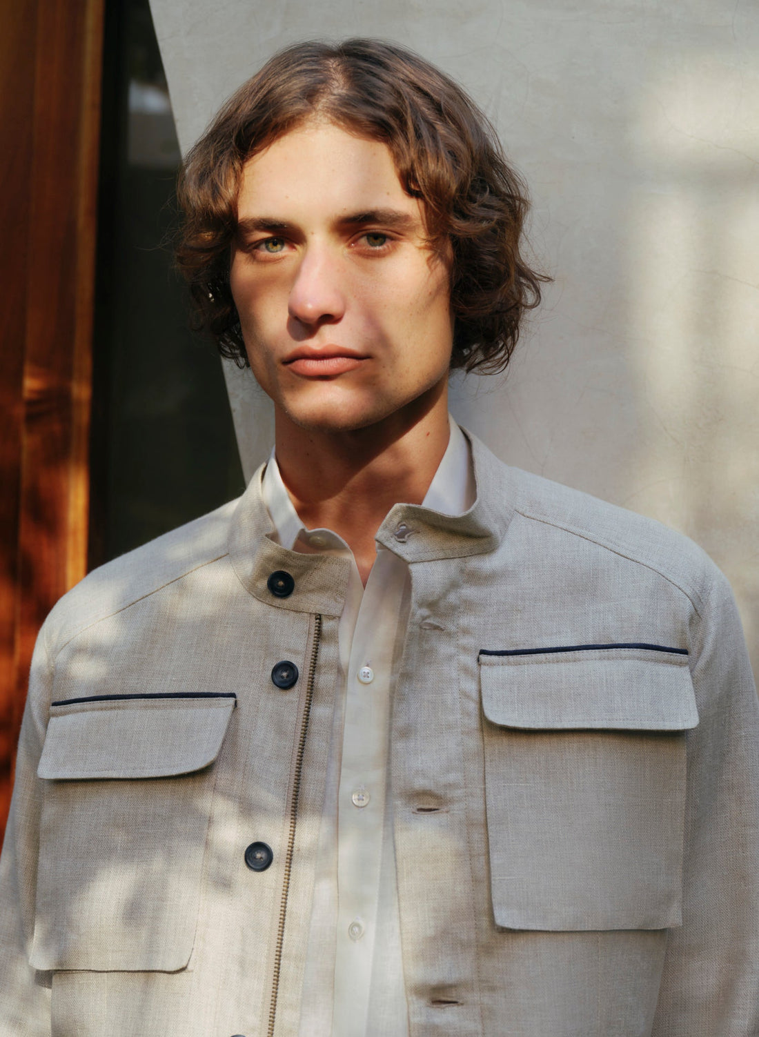 Cazadora de 100% Lino Inarius