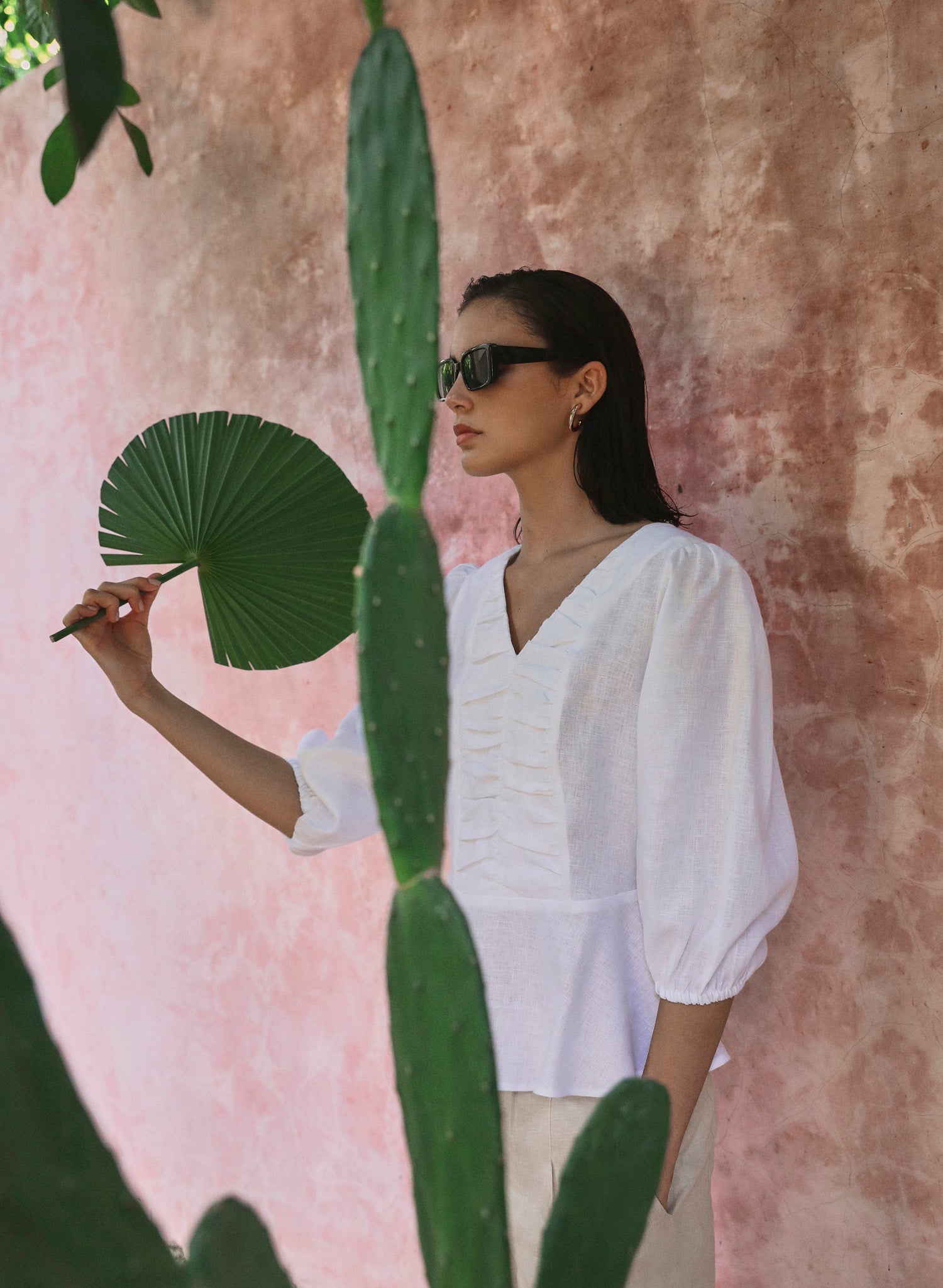 Blusa manga Tres Cuartos Farinacea