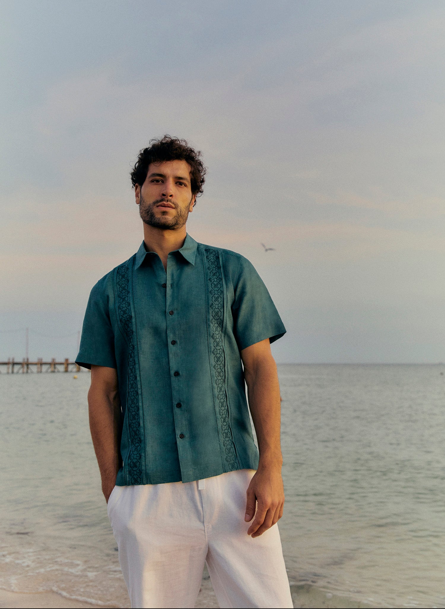 Camisa manga corta Yahel Verde
