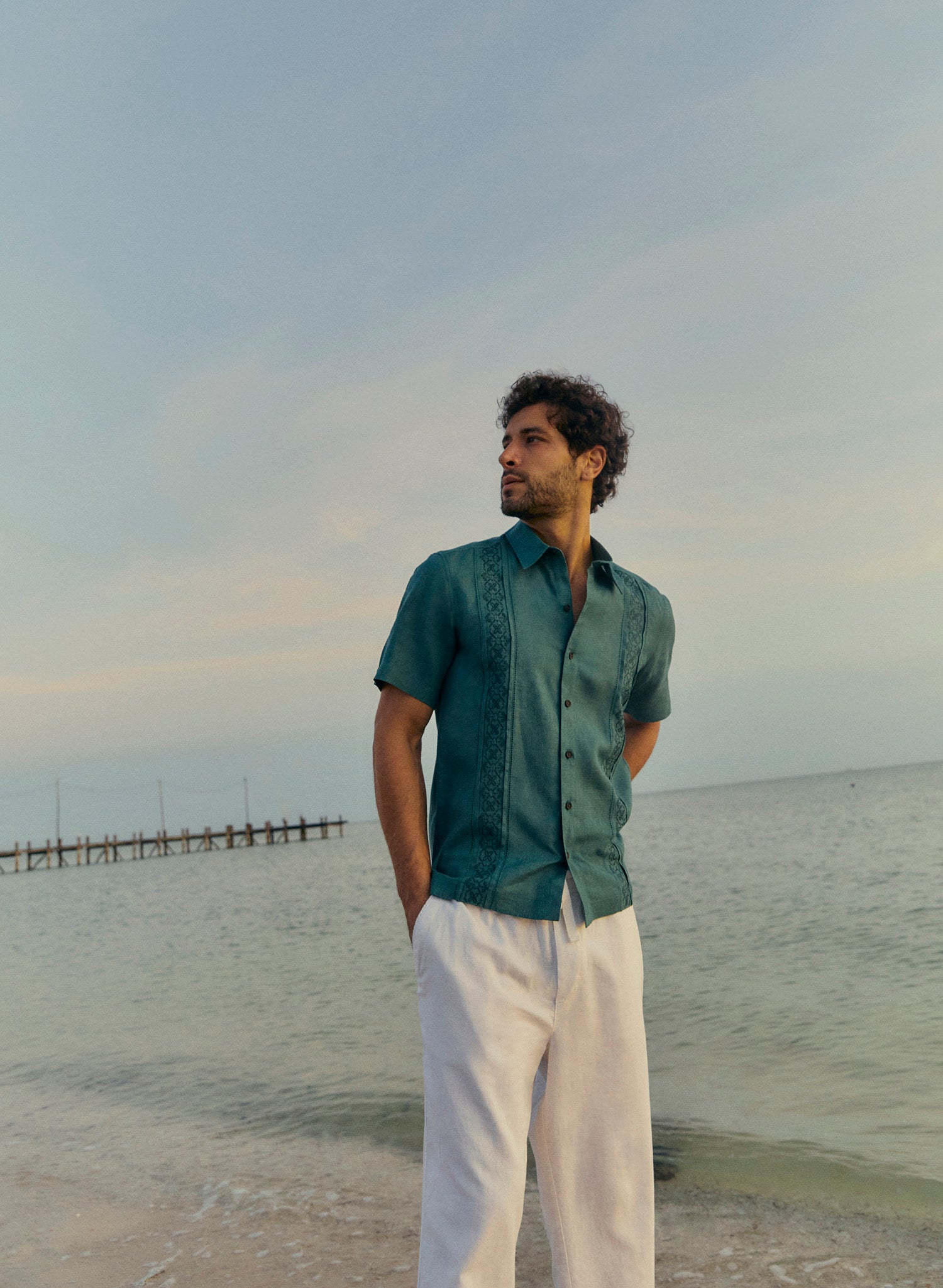 Camisa manga corta Yahel Verde