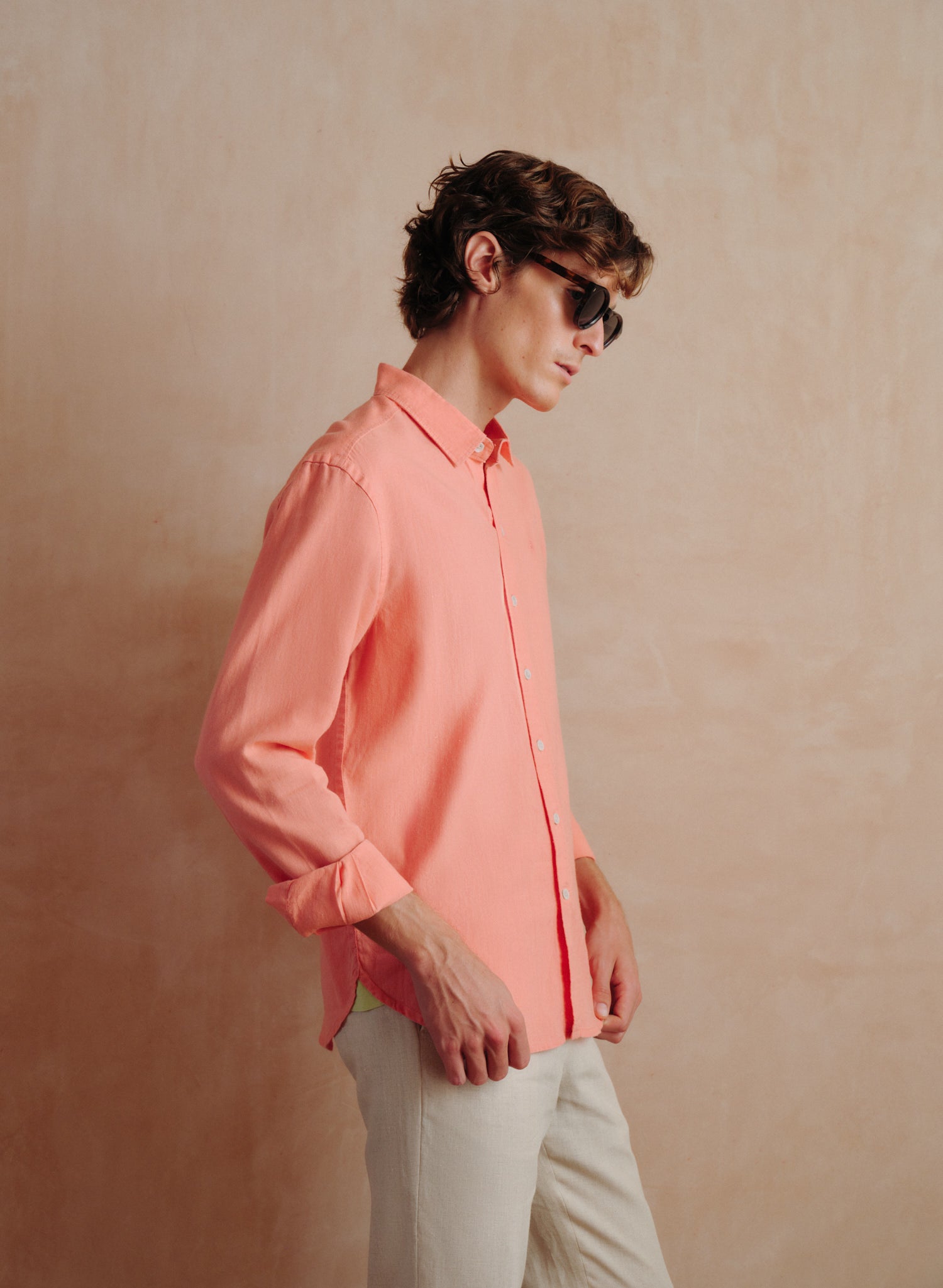 Camisa manga larga Lino Algodón Balem TX