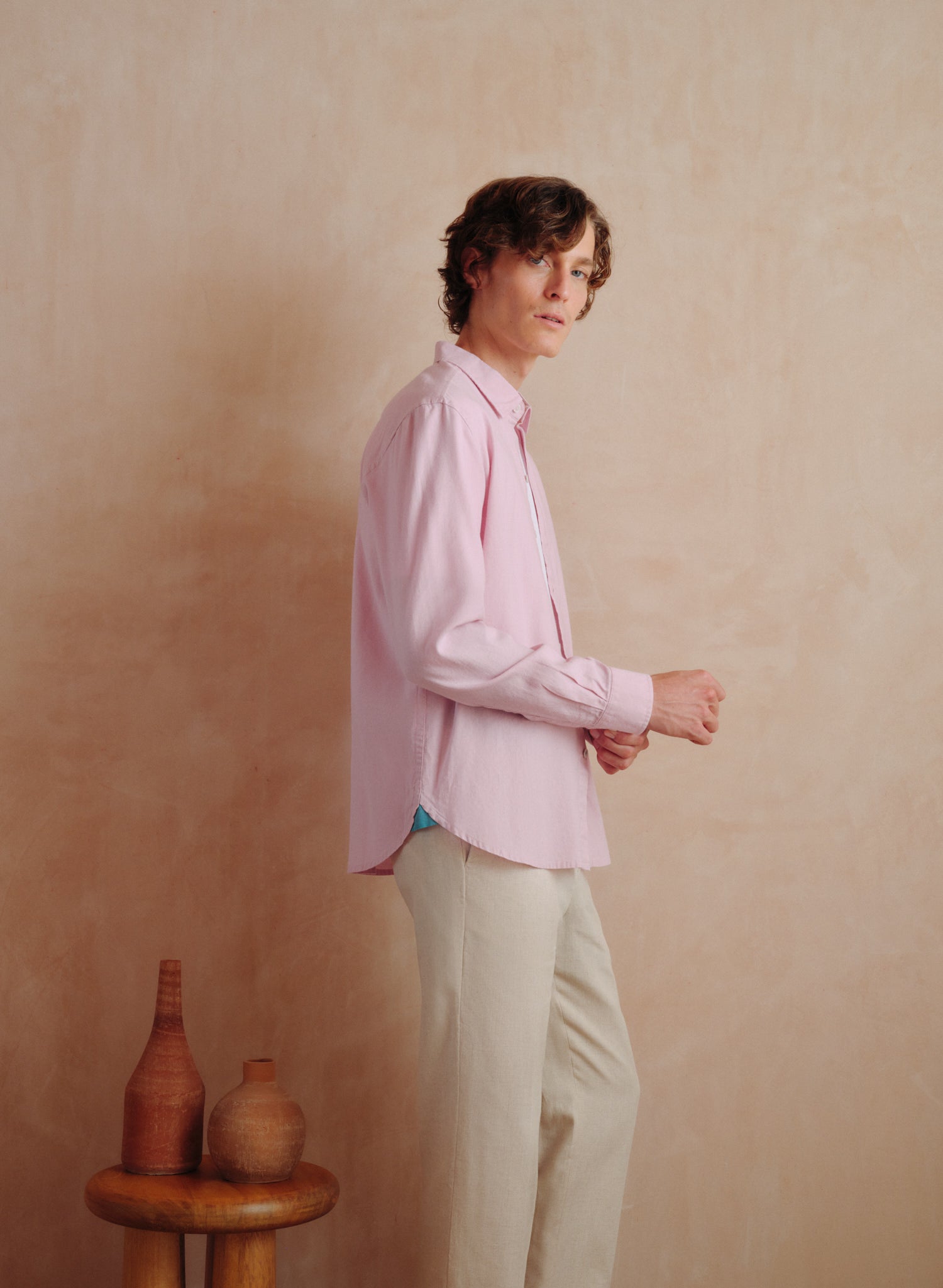Camisa manga larga Lino Algodón Balem