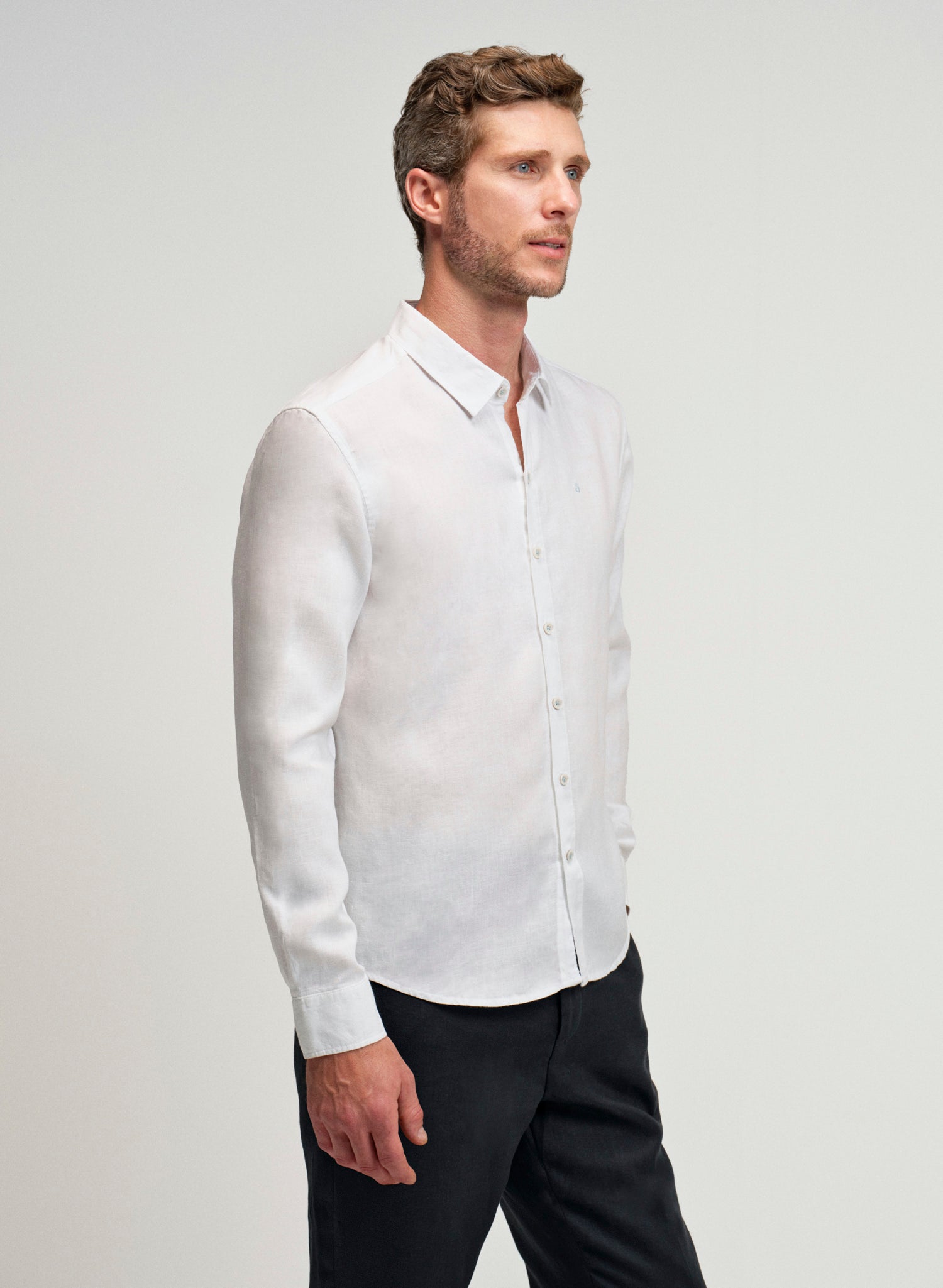 Camisa manga larga Lino Algodón Balem