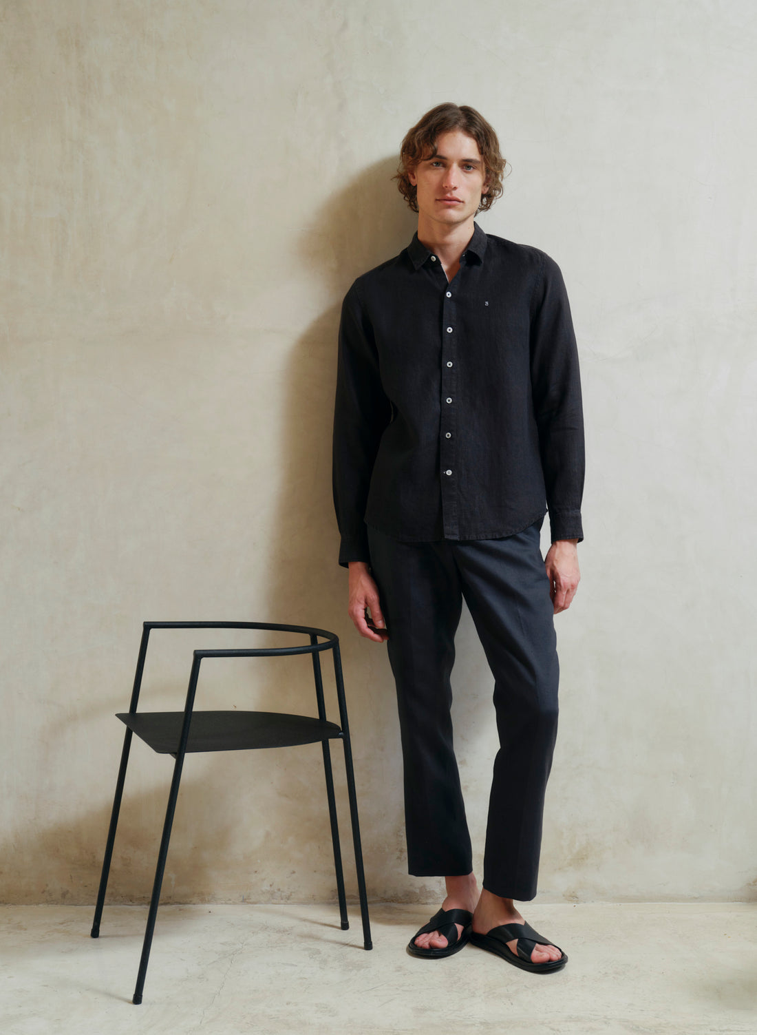 Camisa manga larga Lino Algodón Balem