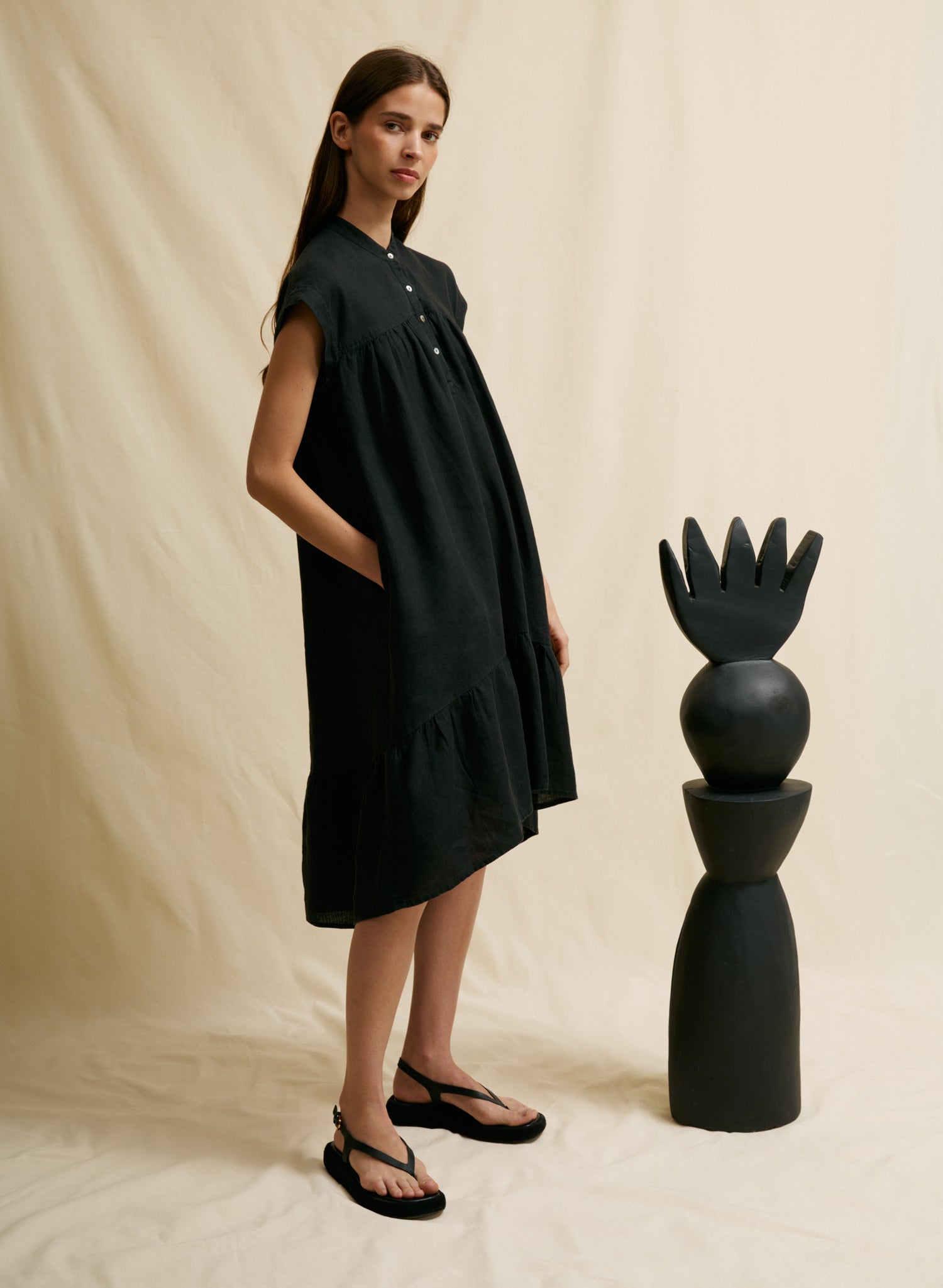 Vestido midi Batta