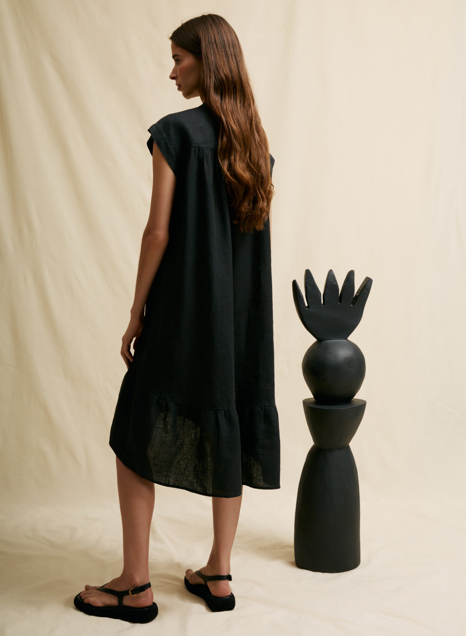 Vestido midi Batta