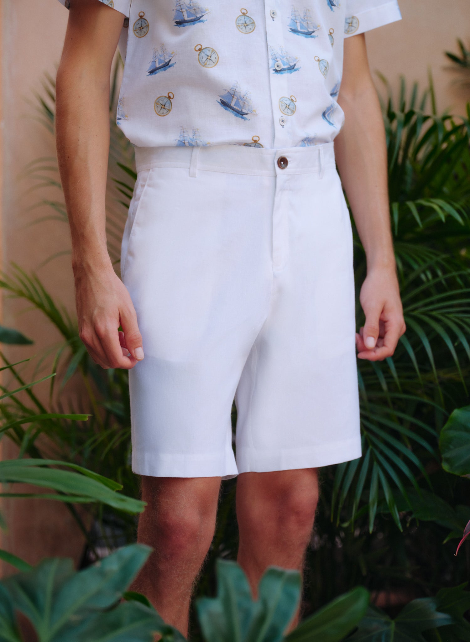 Bermuda 100% Lino Baru