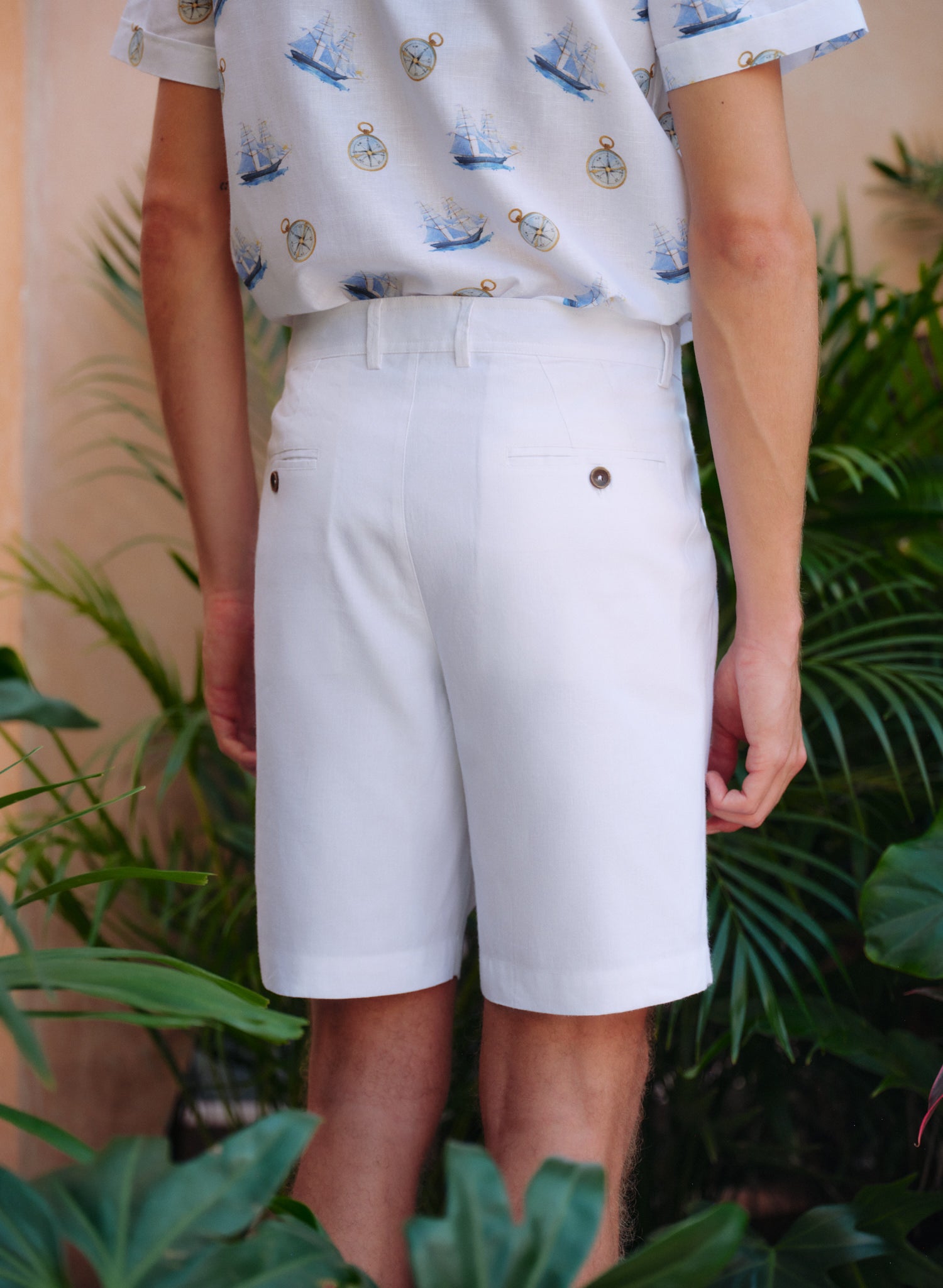 Bermuda 100% Lino Baru