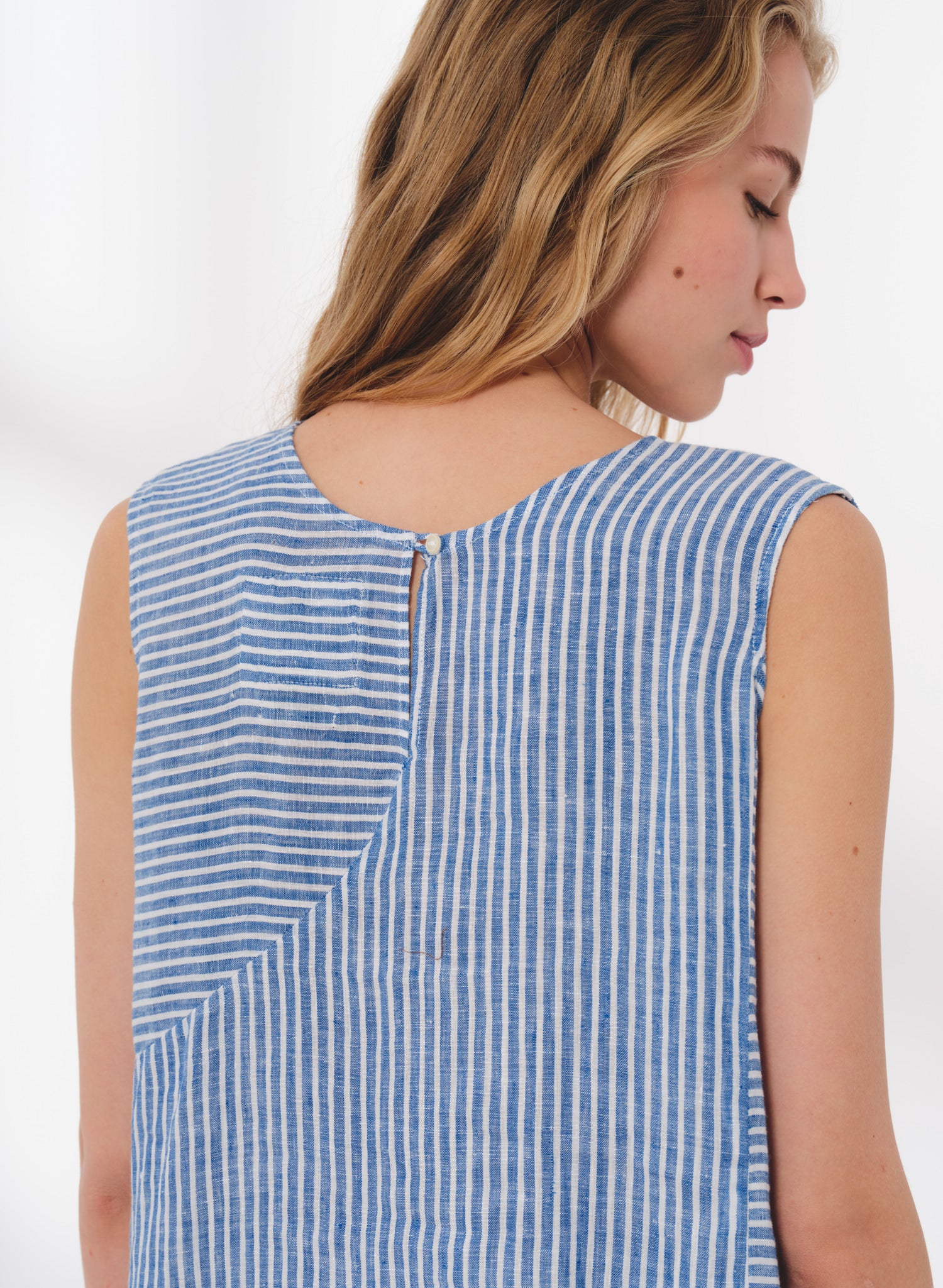 Blusa sin mangas 100% Lino Avy