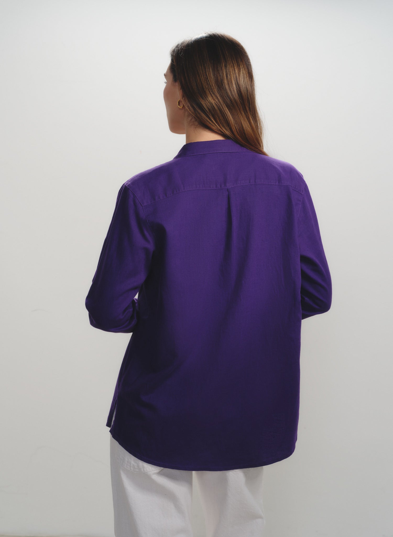 Blusa camisera Lino Algodón Essenziale