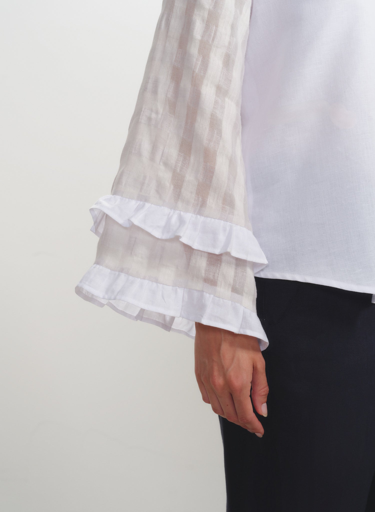 Blusa con mangas amplias Lino Algodón Menodora
