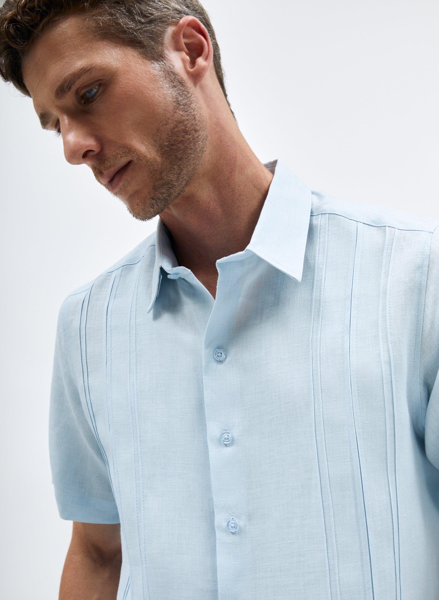 Guayabera manga corta Lino Algodón Boris