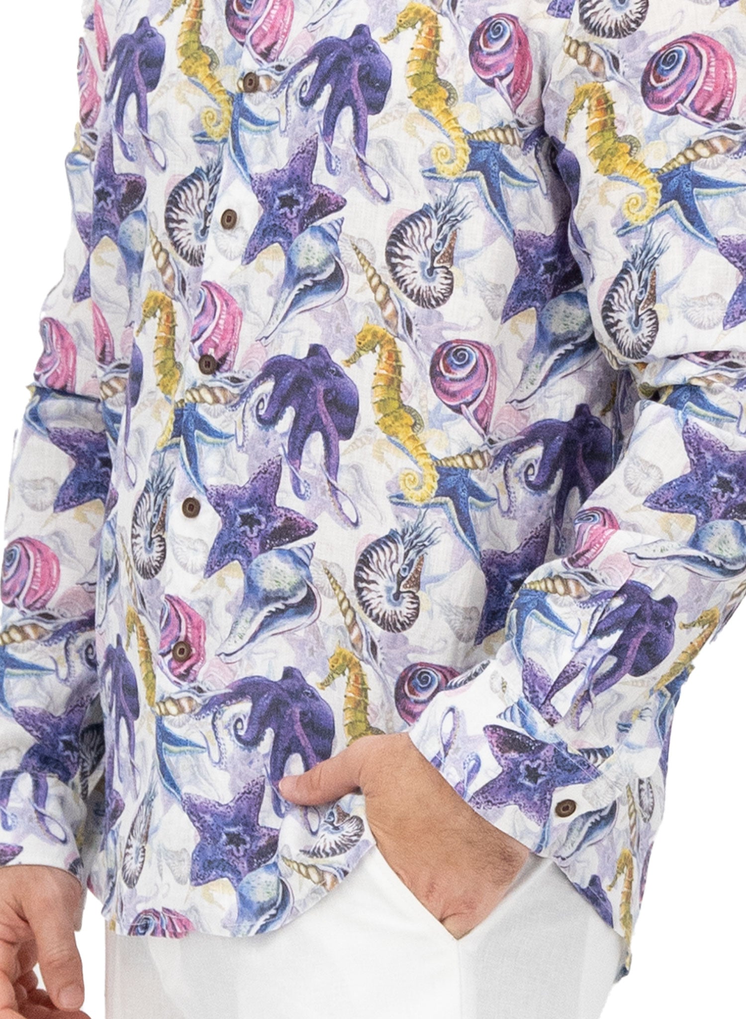 Camisa estampada Buck Purple Underwater