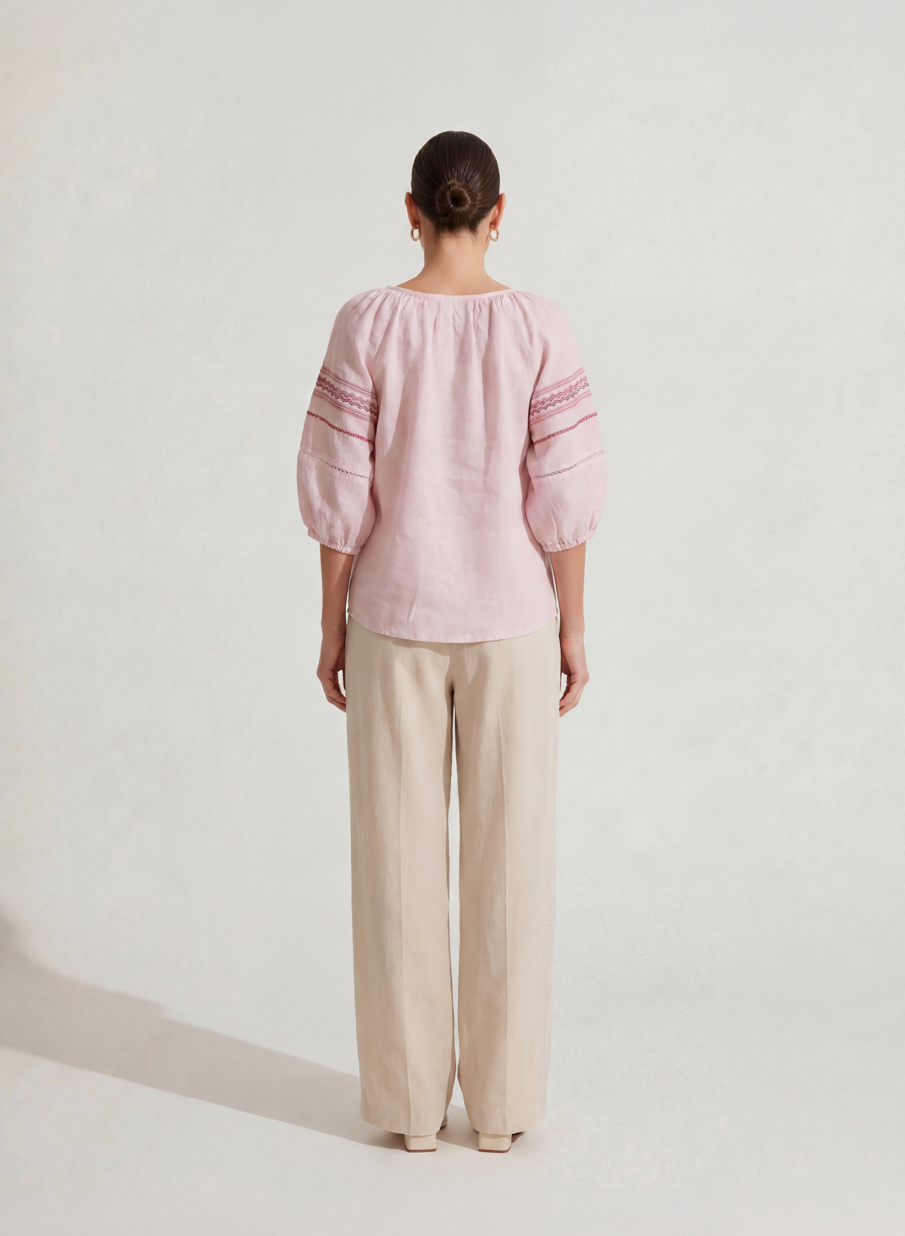Blusa manga 3/4 100% Lino Ragistran