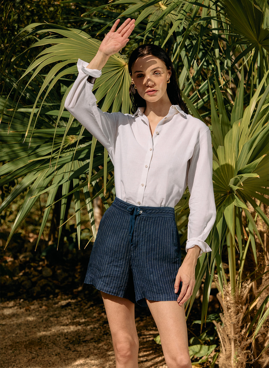 Blusa Camisera 100% lino Essenziale