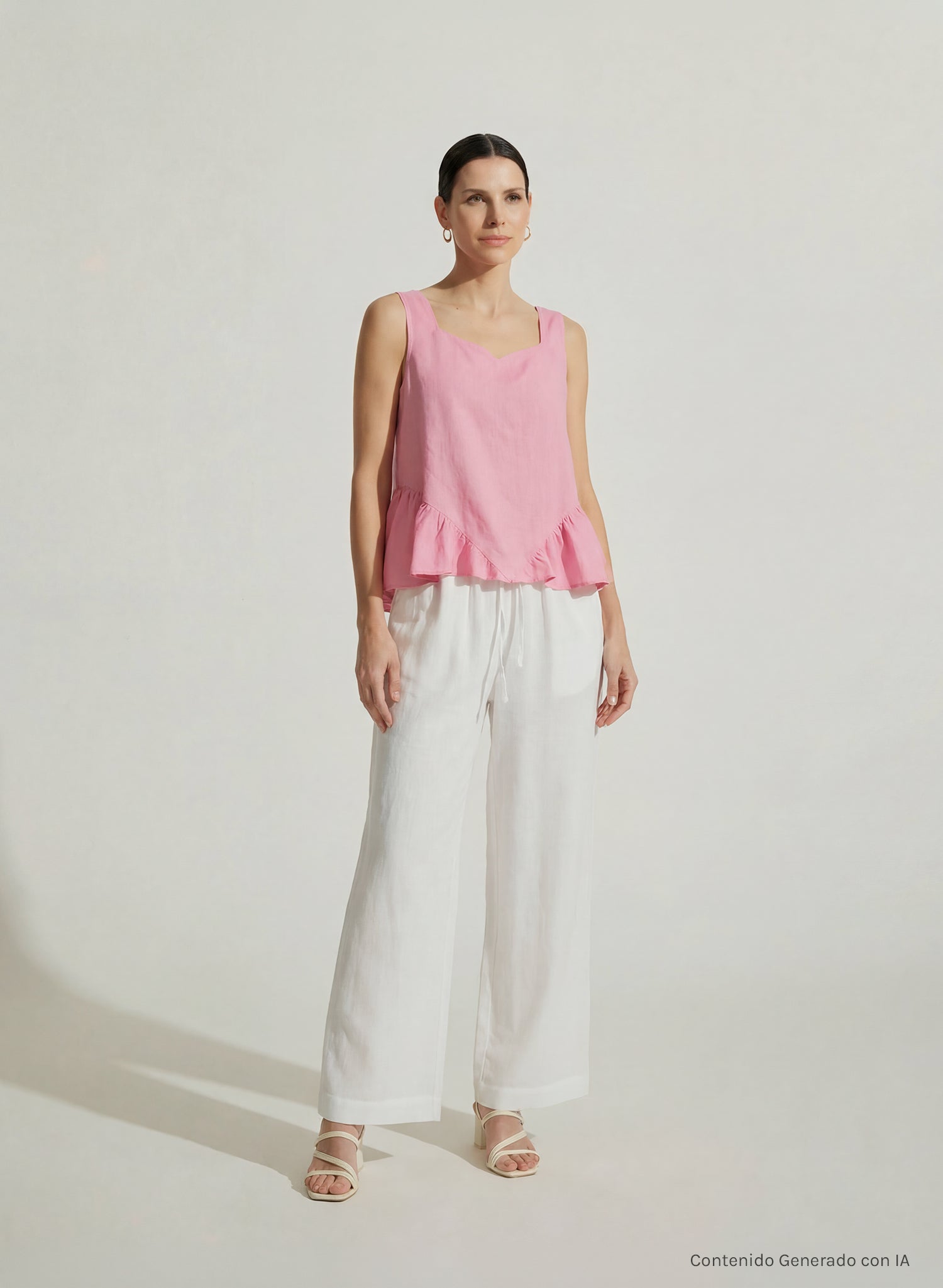 Blusa sin mangas 100% Lino Sliema