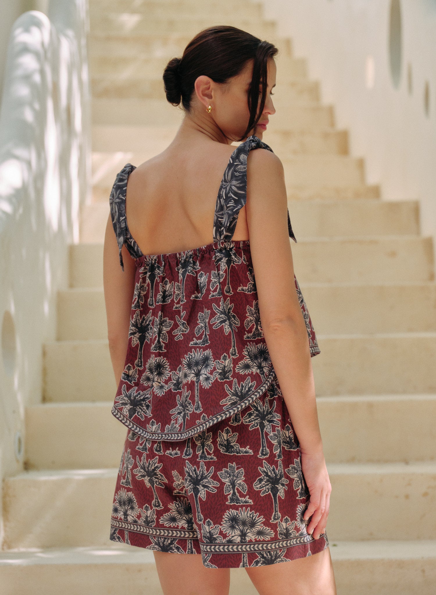 Blusa sin mangas Lino Algodón Calkmul