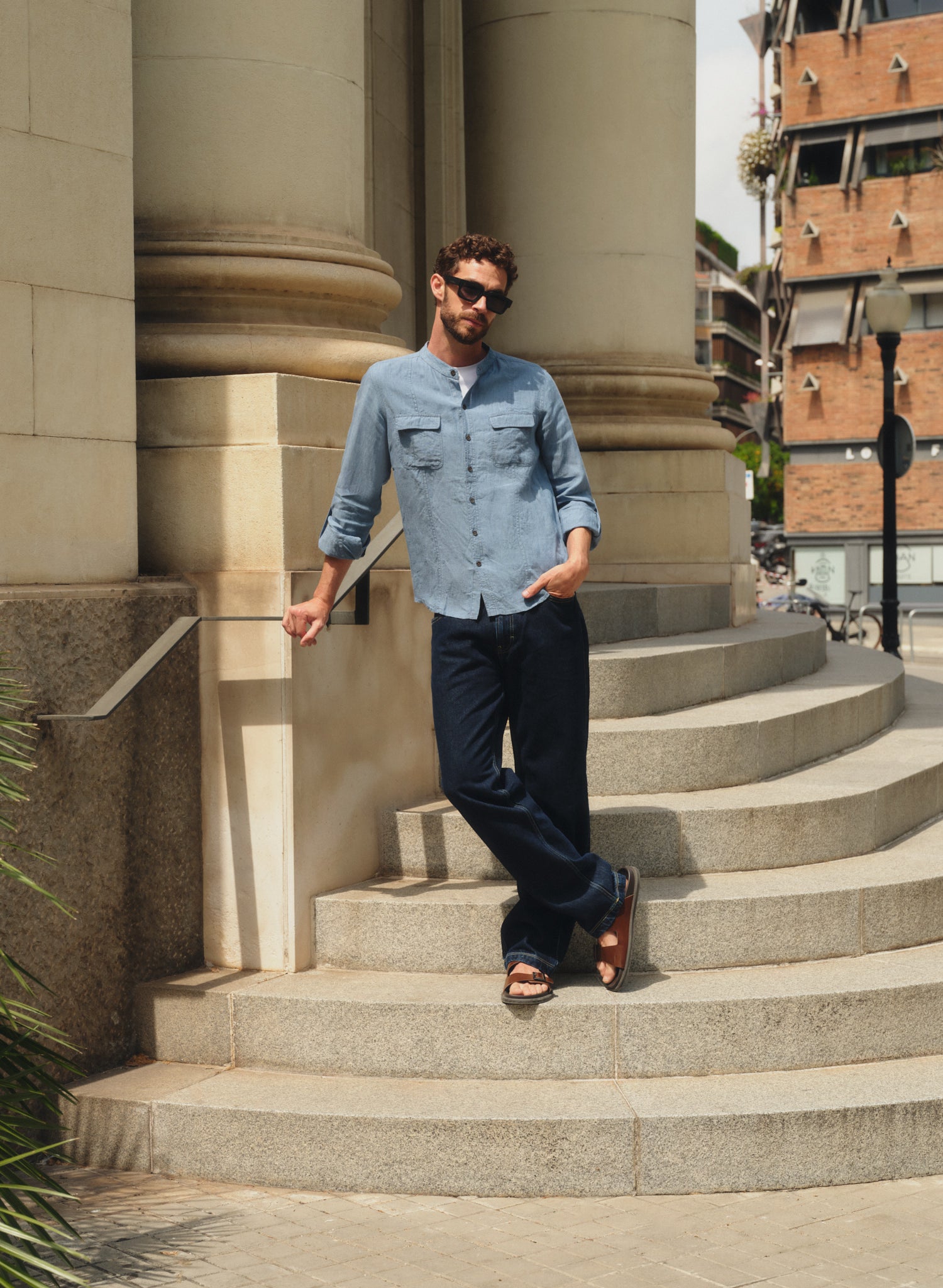 Camisa manga larga 100% Lino Erial