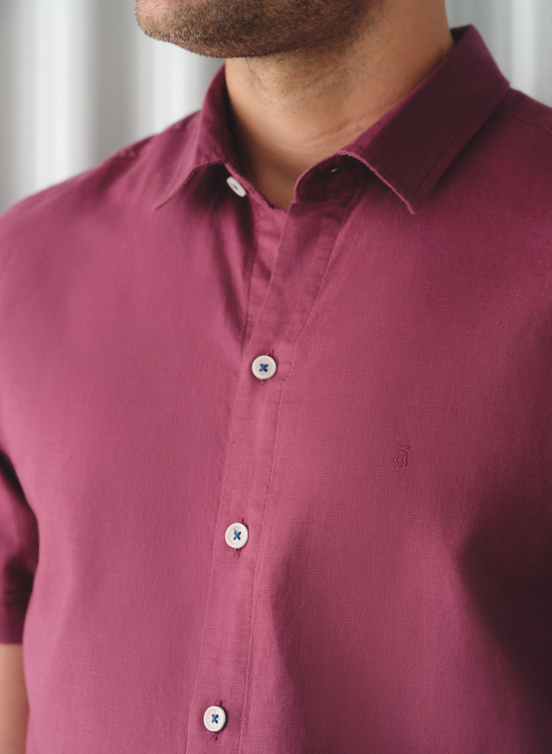 Camisa manga corta Lino Algodón Park