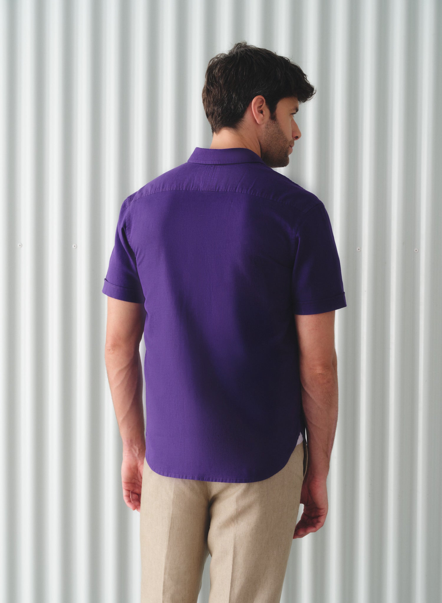 Camisa manga corta Lino Algodón Park