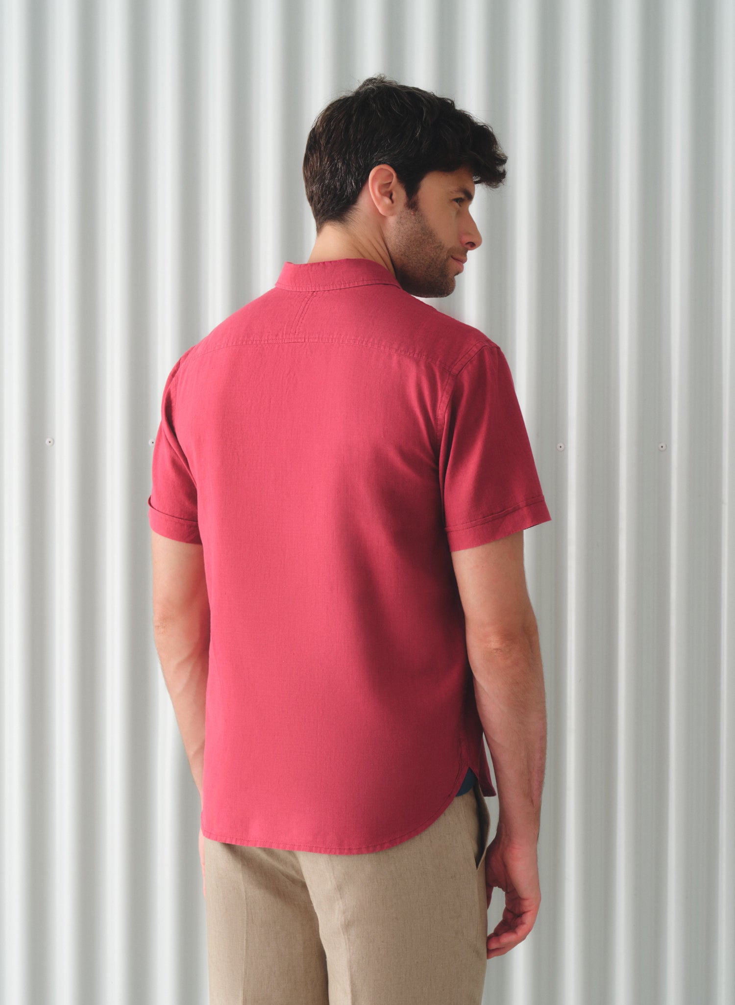 Camisa manga corta Lino Algodón Park