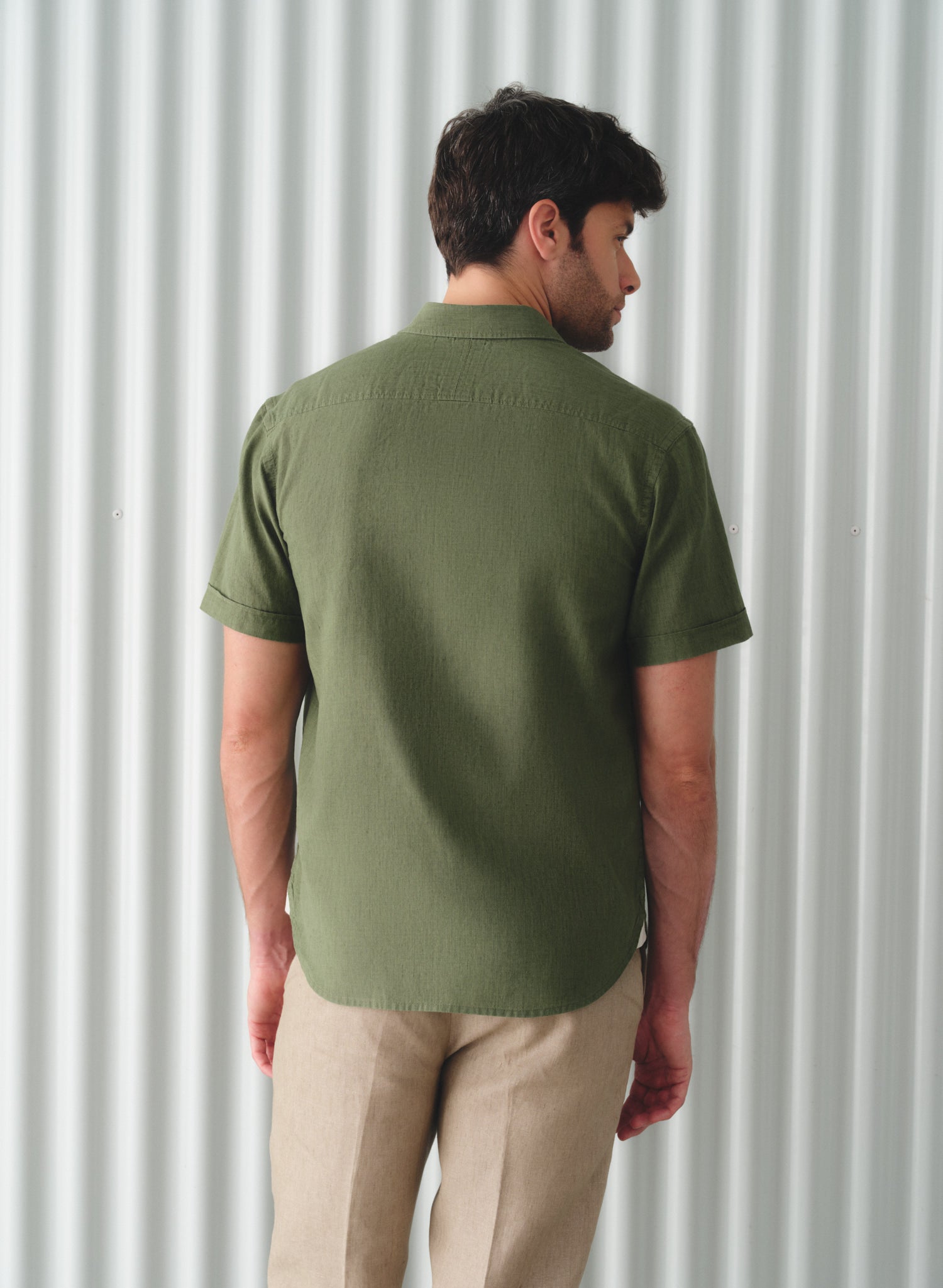 Camisa manga corta Lino Algodón Park
