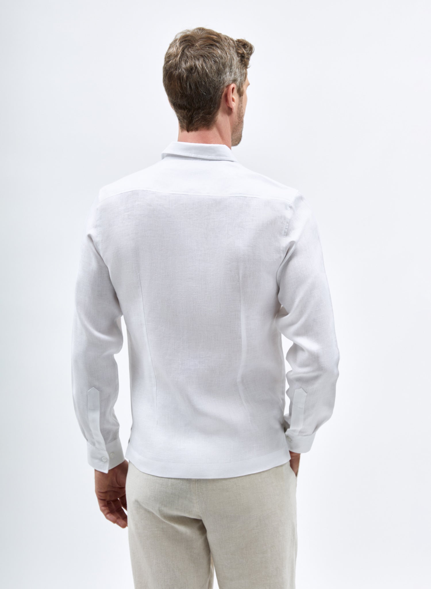 Guayabera manga larga Lino Algodón Cronus