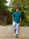 Camisa manga corta 100% Lino Park