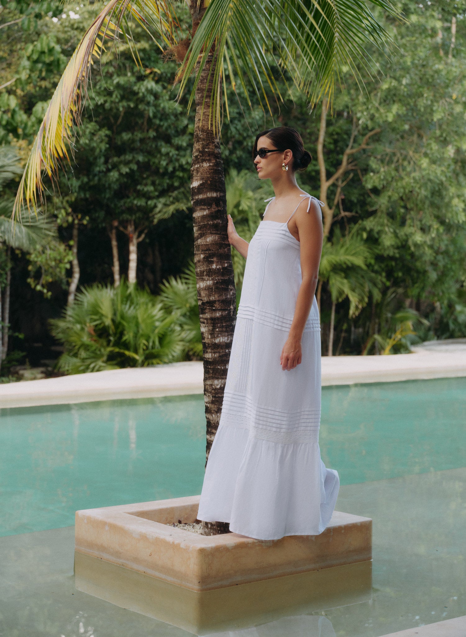 Vestido largo Lino Algodón Ersa