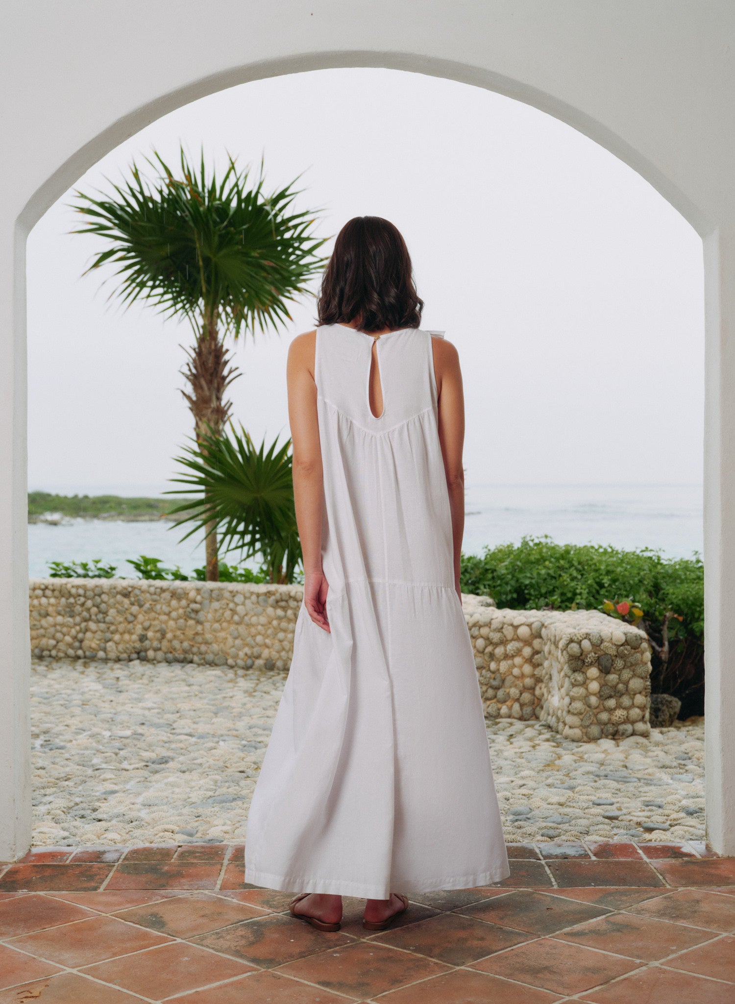 Vestido Largo Lino Algodón Eubea