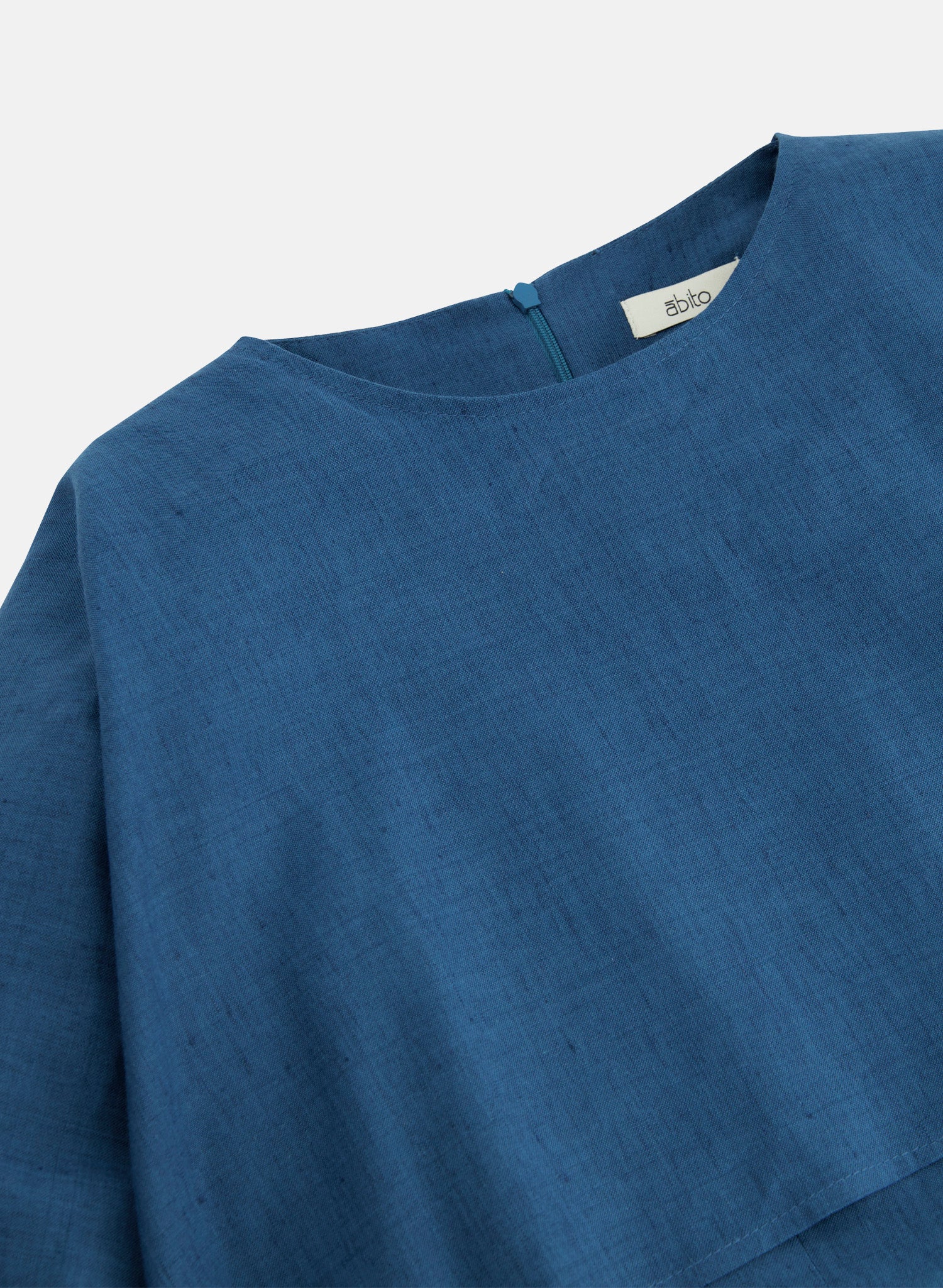 Vestido largo con capa Lino Algodón Gibada