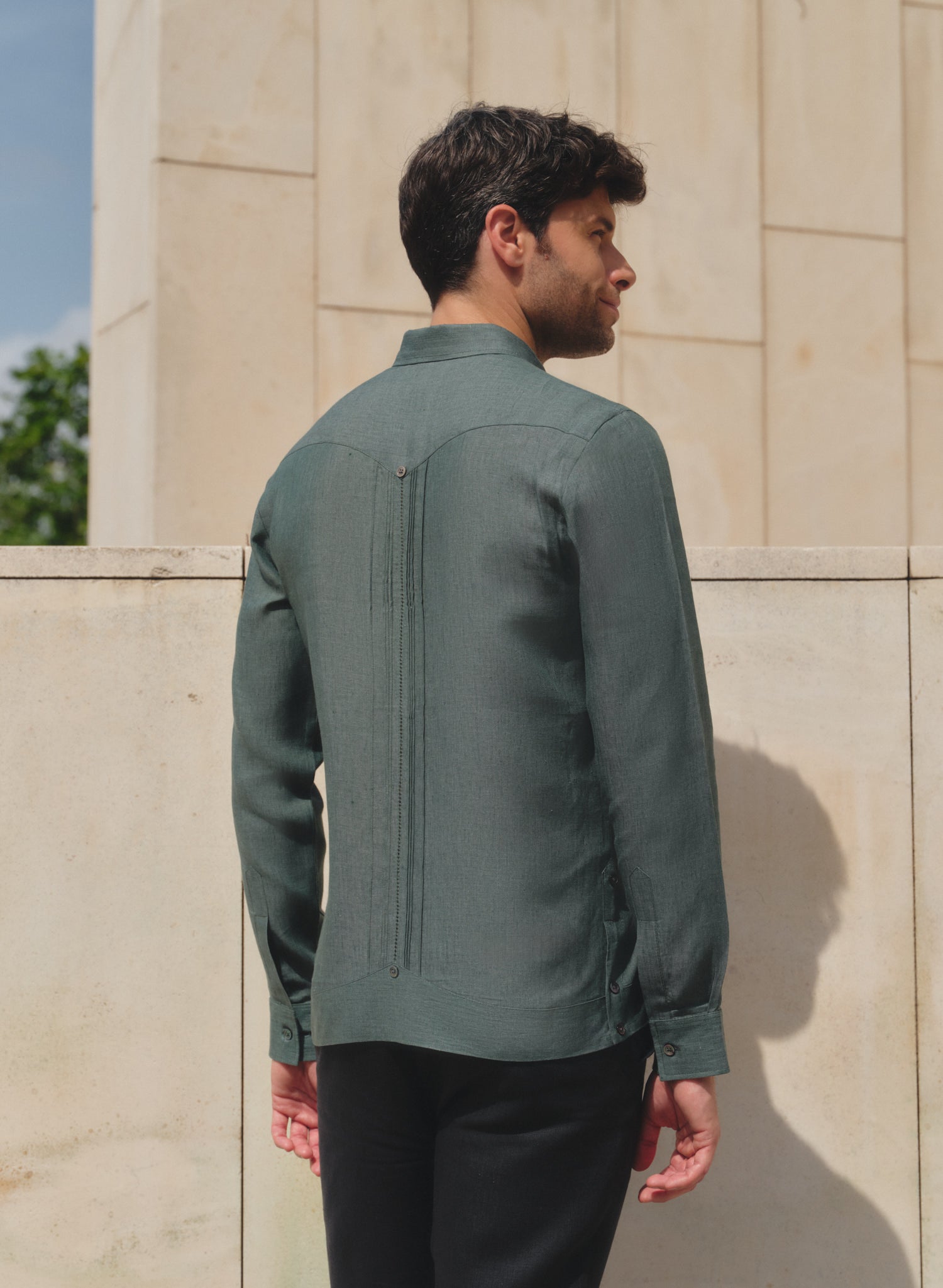 Guayabera manga larga 100% Lino Gerard