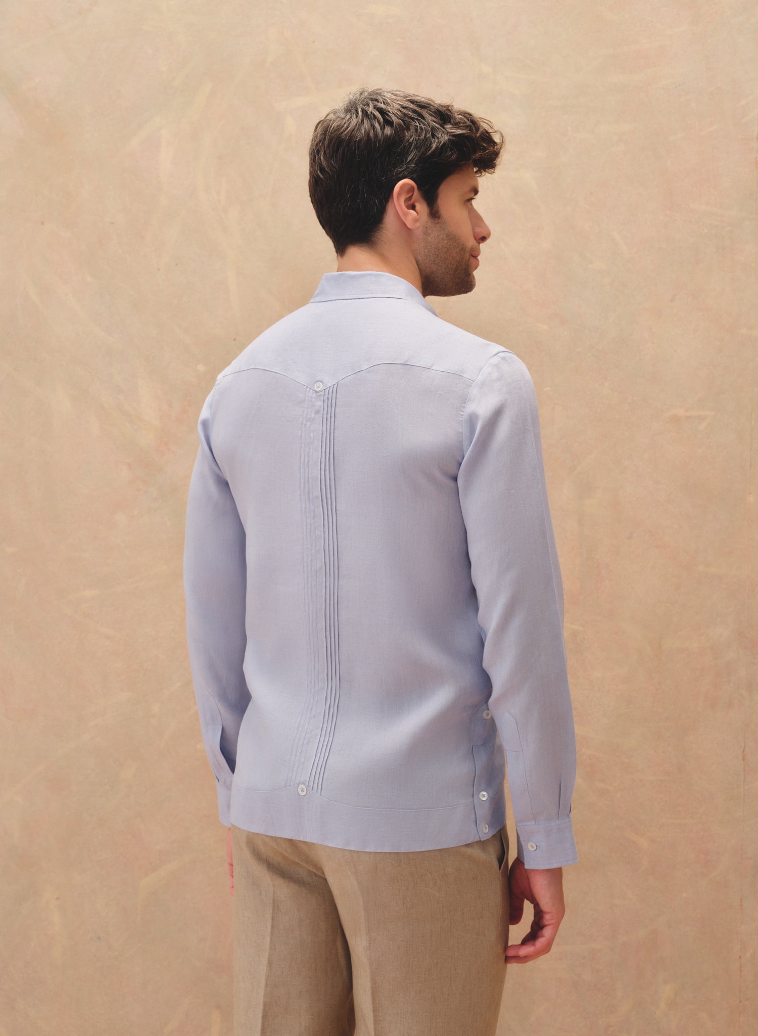 Guayabera manga larga 100% Lino Jean