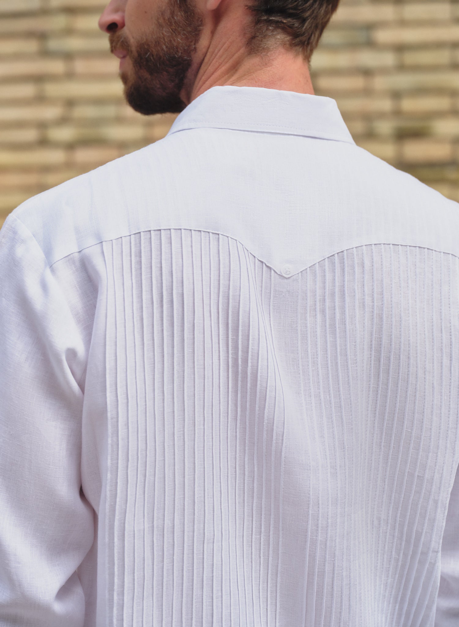 Guayabera manga larga 100% Lino Presidencial