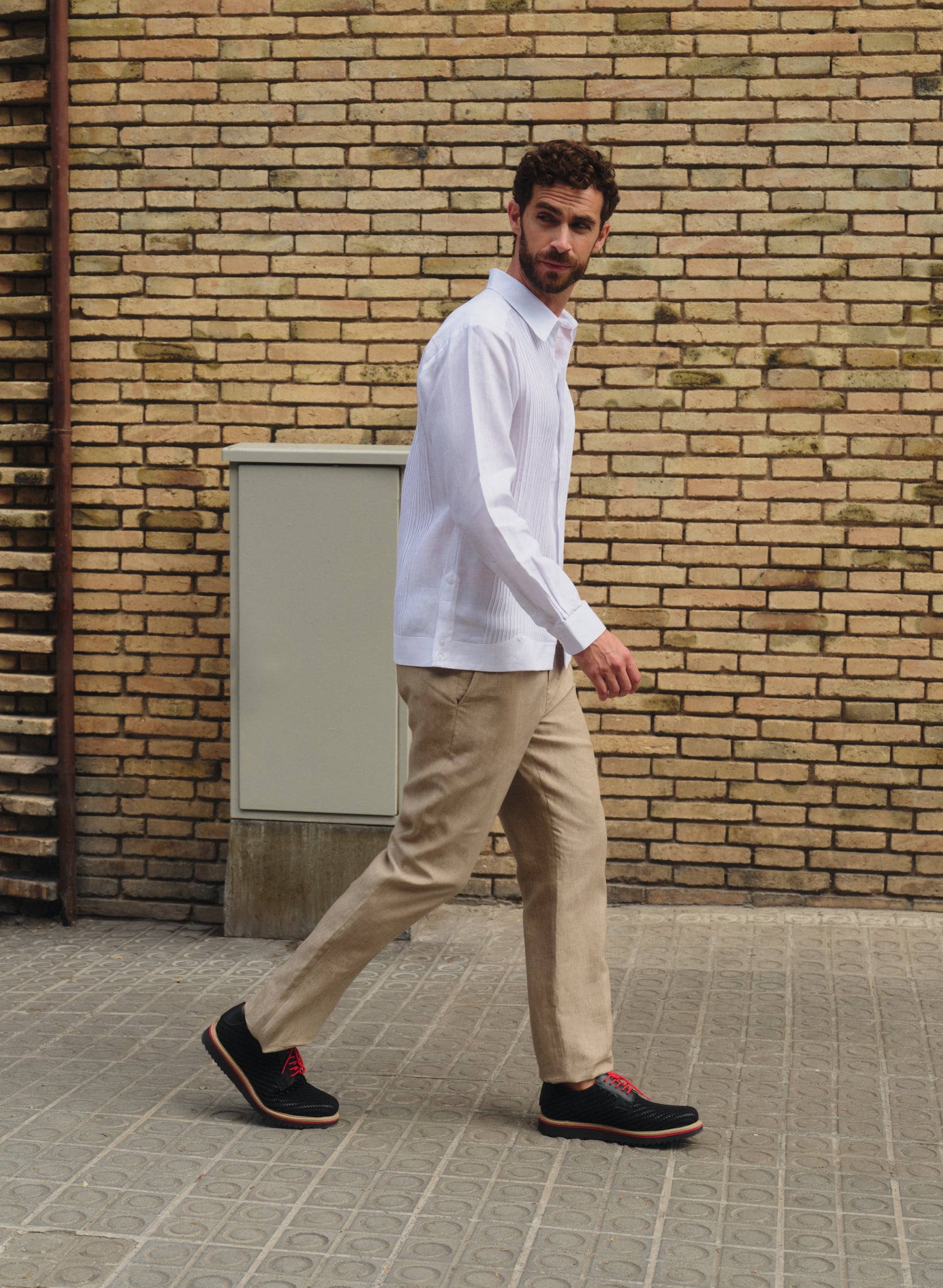 Guayabera manga larga 100% Lino Presidencial