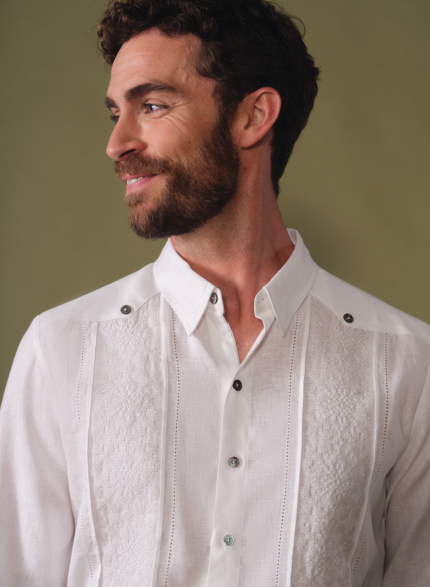 Guayabera manga larga 100% Lino Pritell