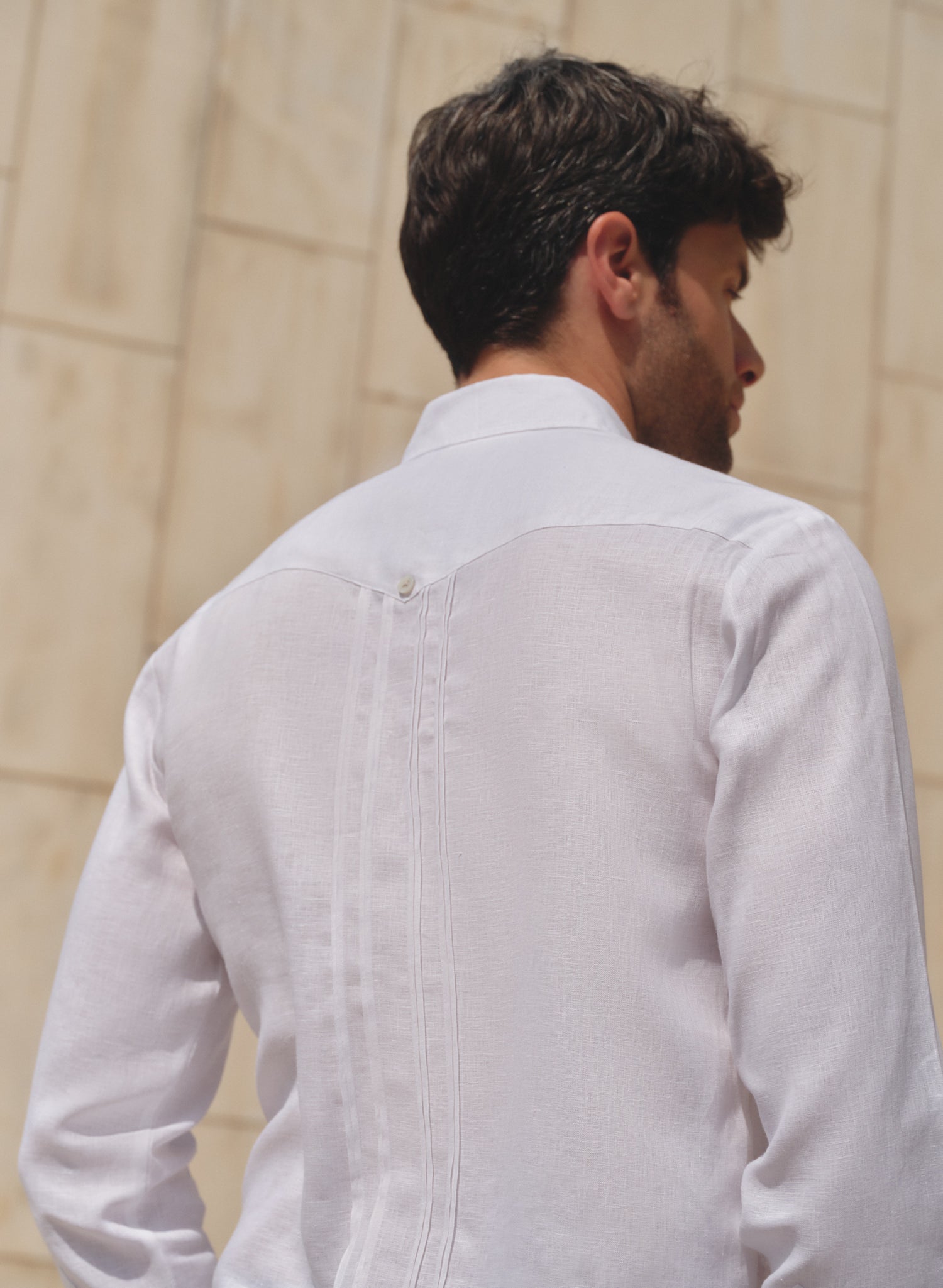 Guayabera manga larga 100% Lino Zolezzi