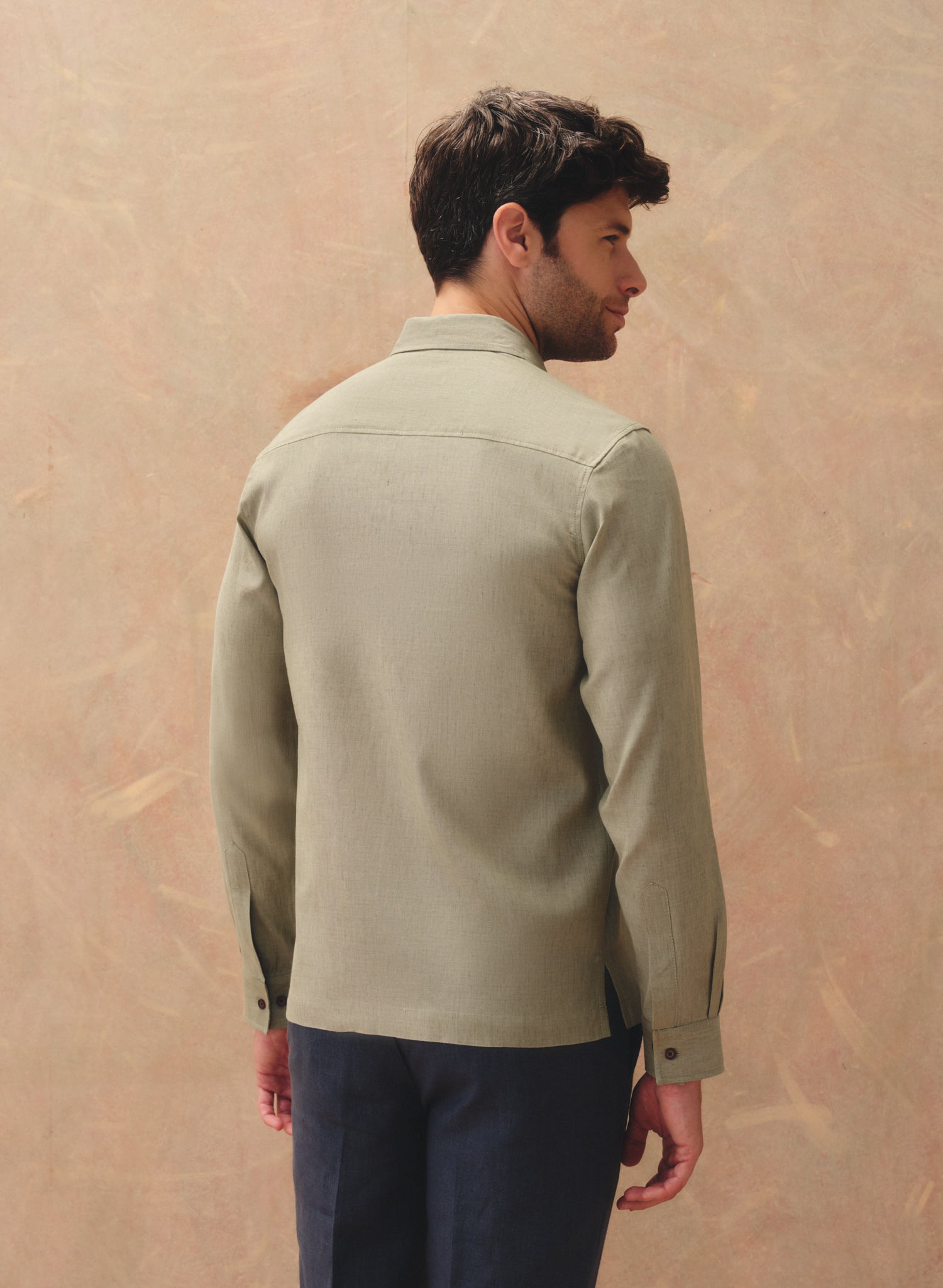 Guayabera manga larga 100% Lino Allaf